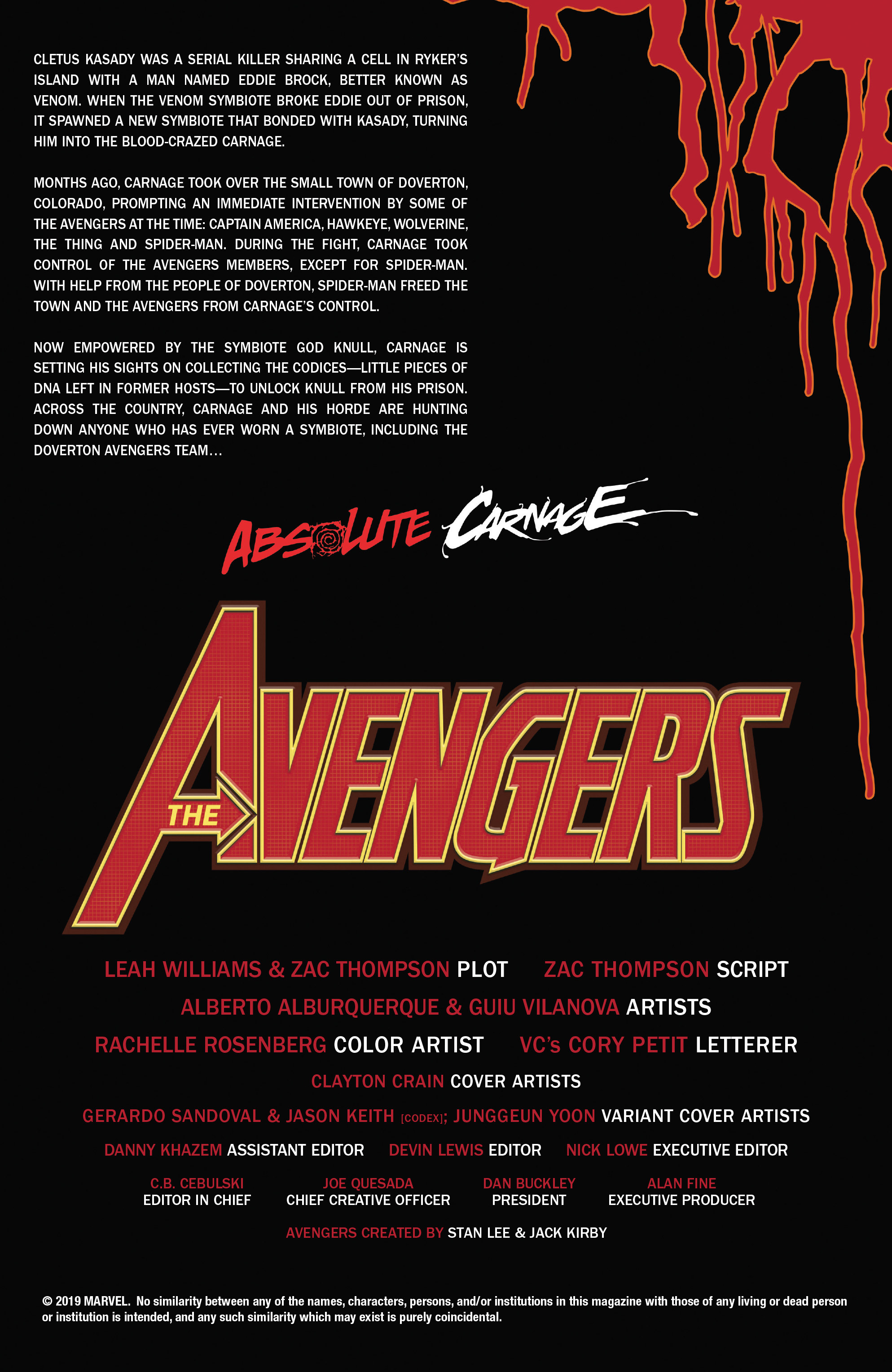 Absolute Carnage: Avengers (2019): Chapter 1 - Page 2