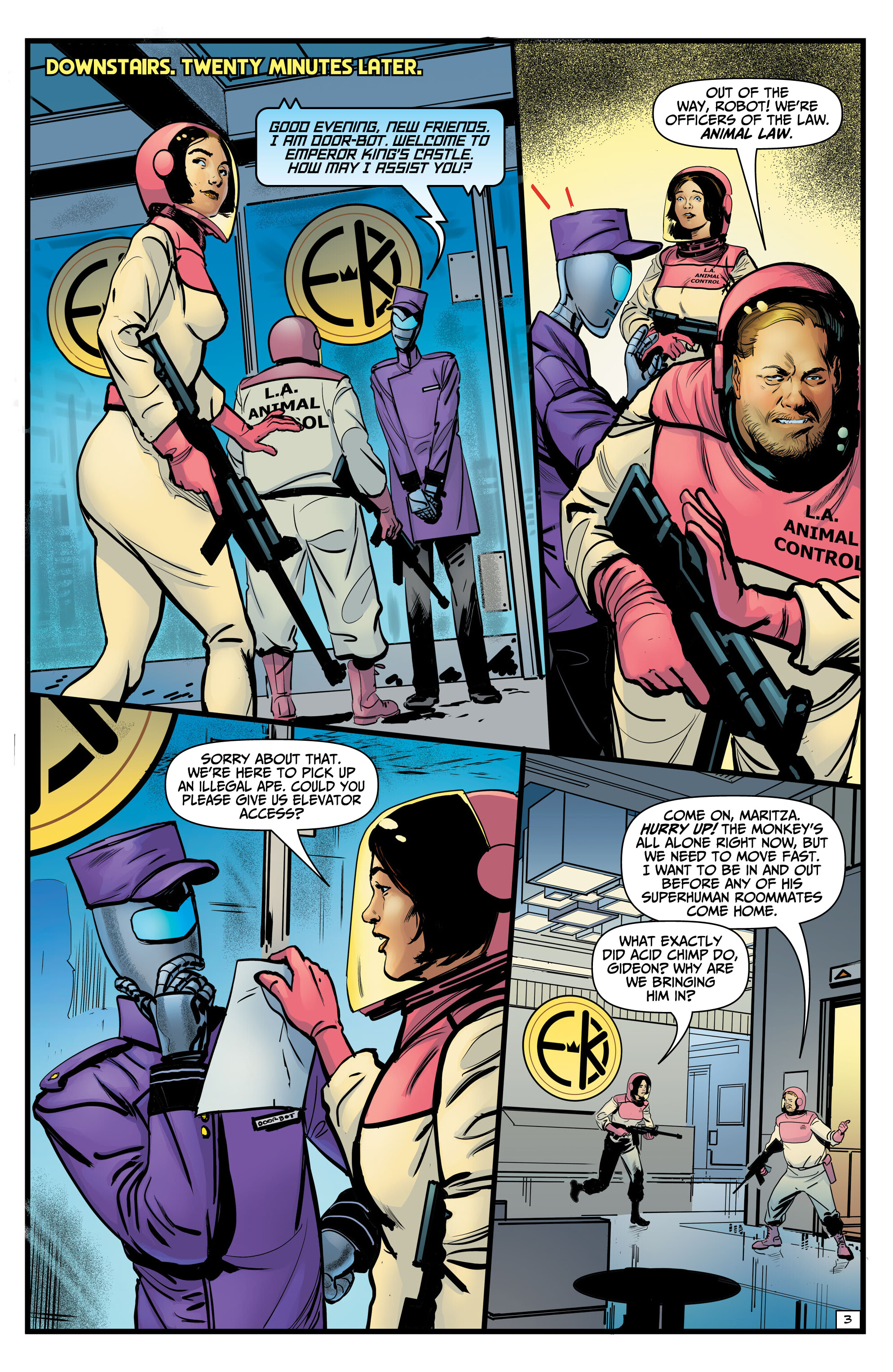 Acid Chimp vs Business Dog (2024-): Chapter 1 - Page 5