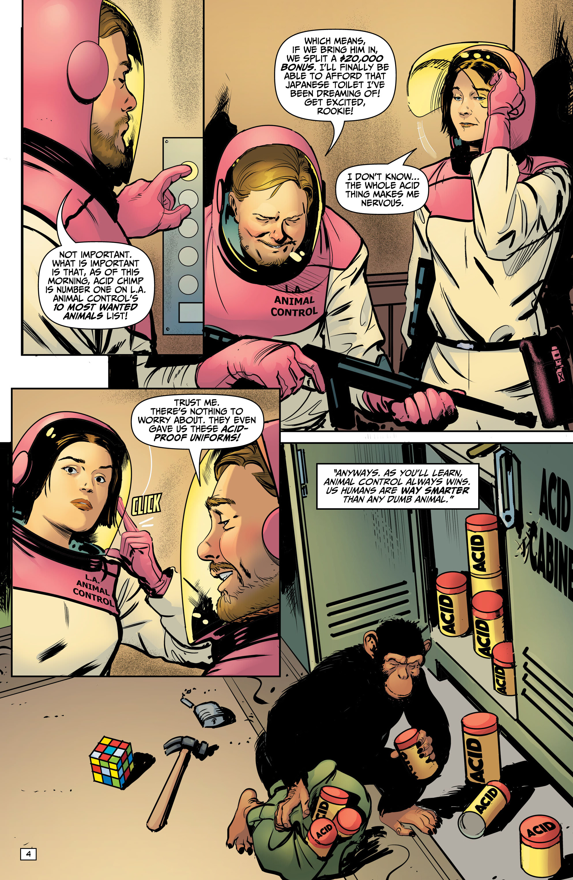 Acid Chimp vs Business Dog (2024-): Chapter 1 - Page 6