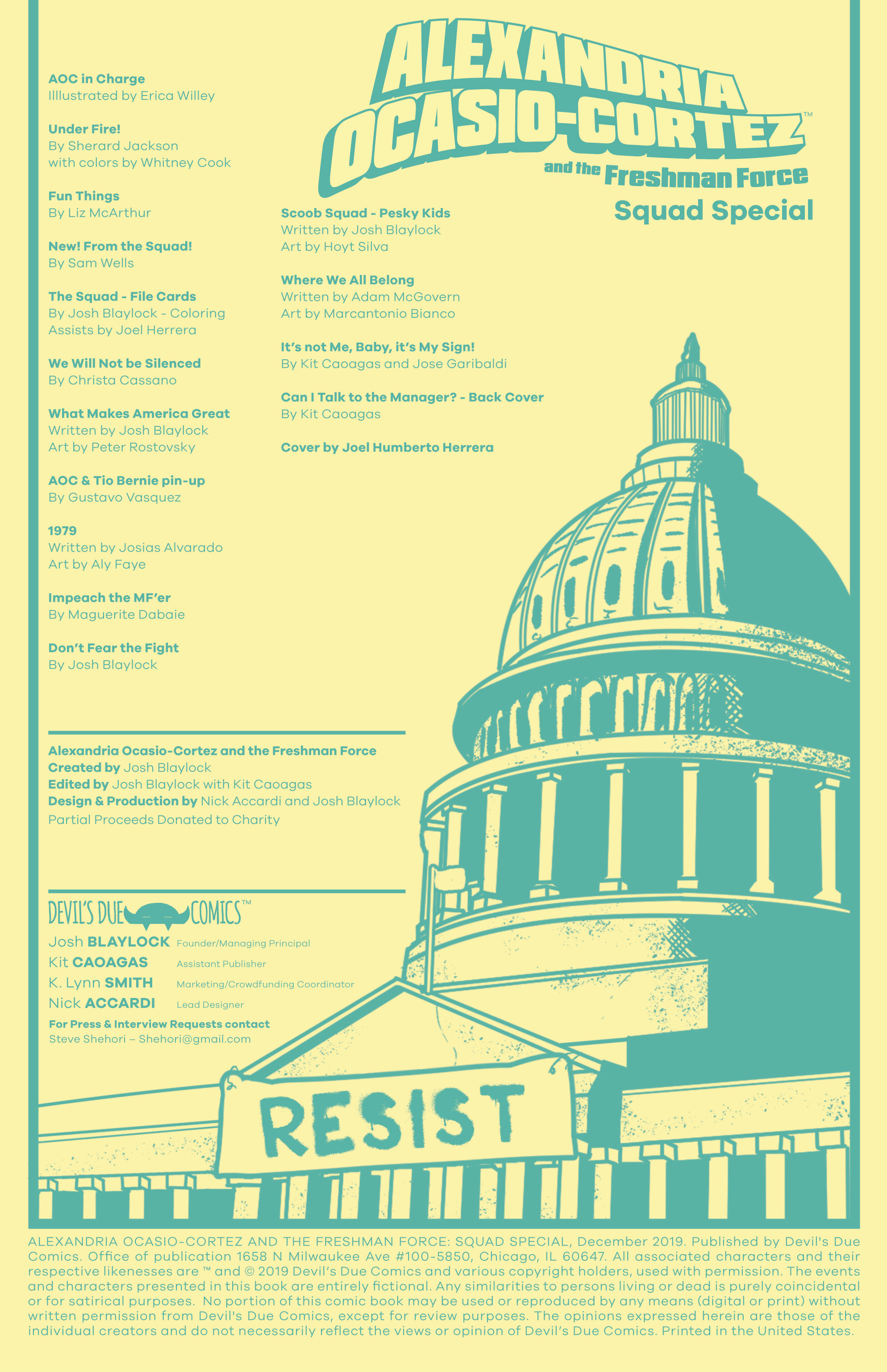 Alexandria Ocasio-Cortez and the Freshman Force: Squad Special (2019-): Chapter 1 - Page 2