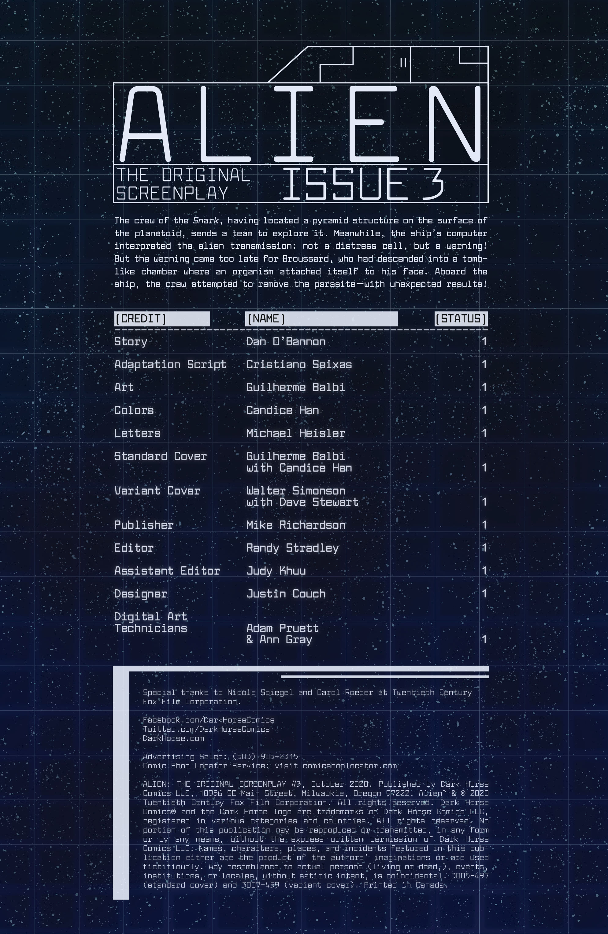 Alien: The Original Screenplay (2020): Chapter 3 - Page 2