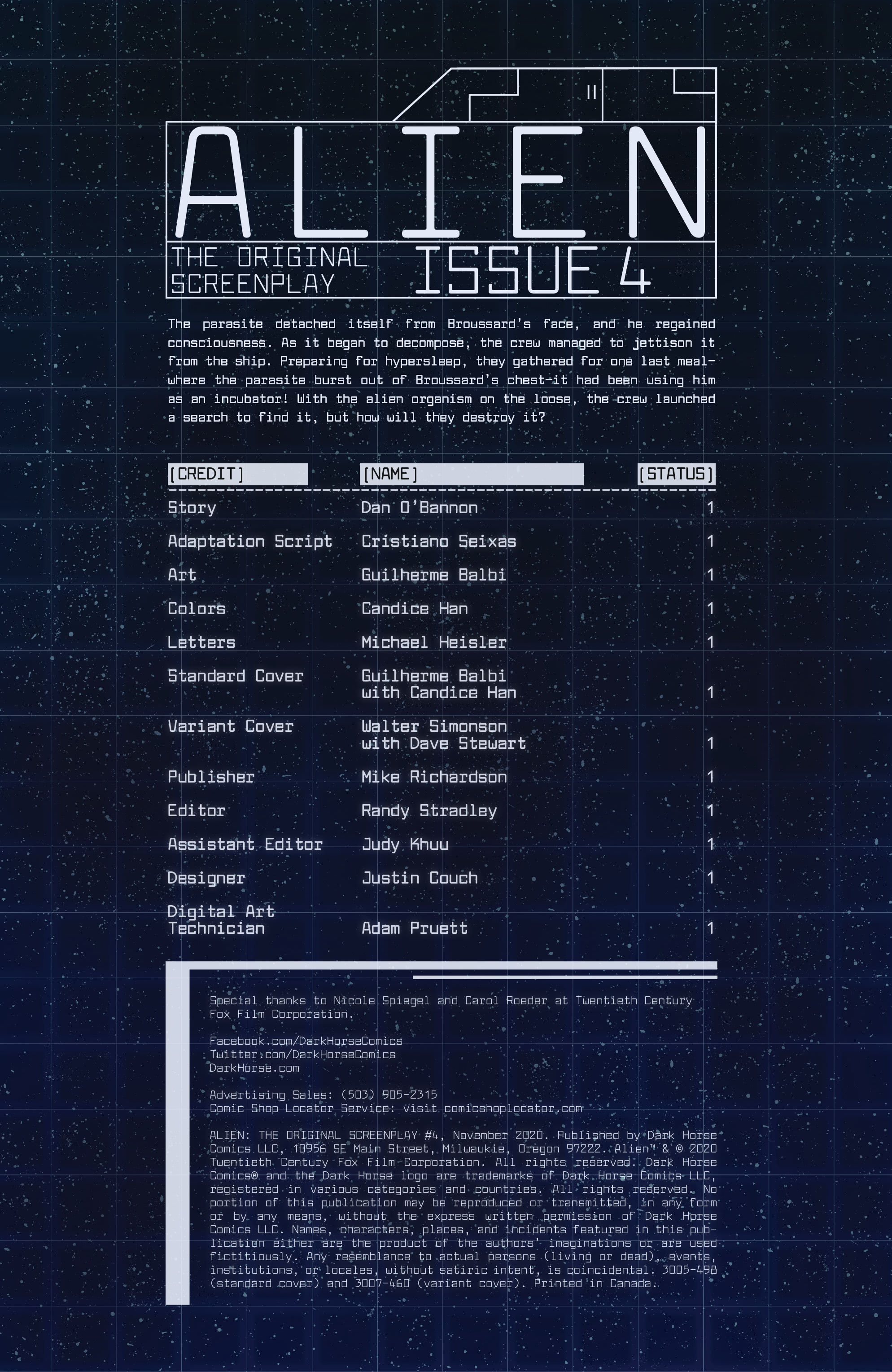 Alien: The Original Screenplay (2020): Chapter 4 - Page 2