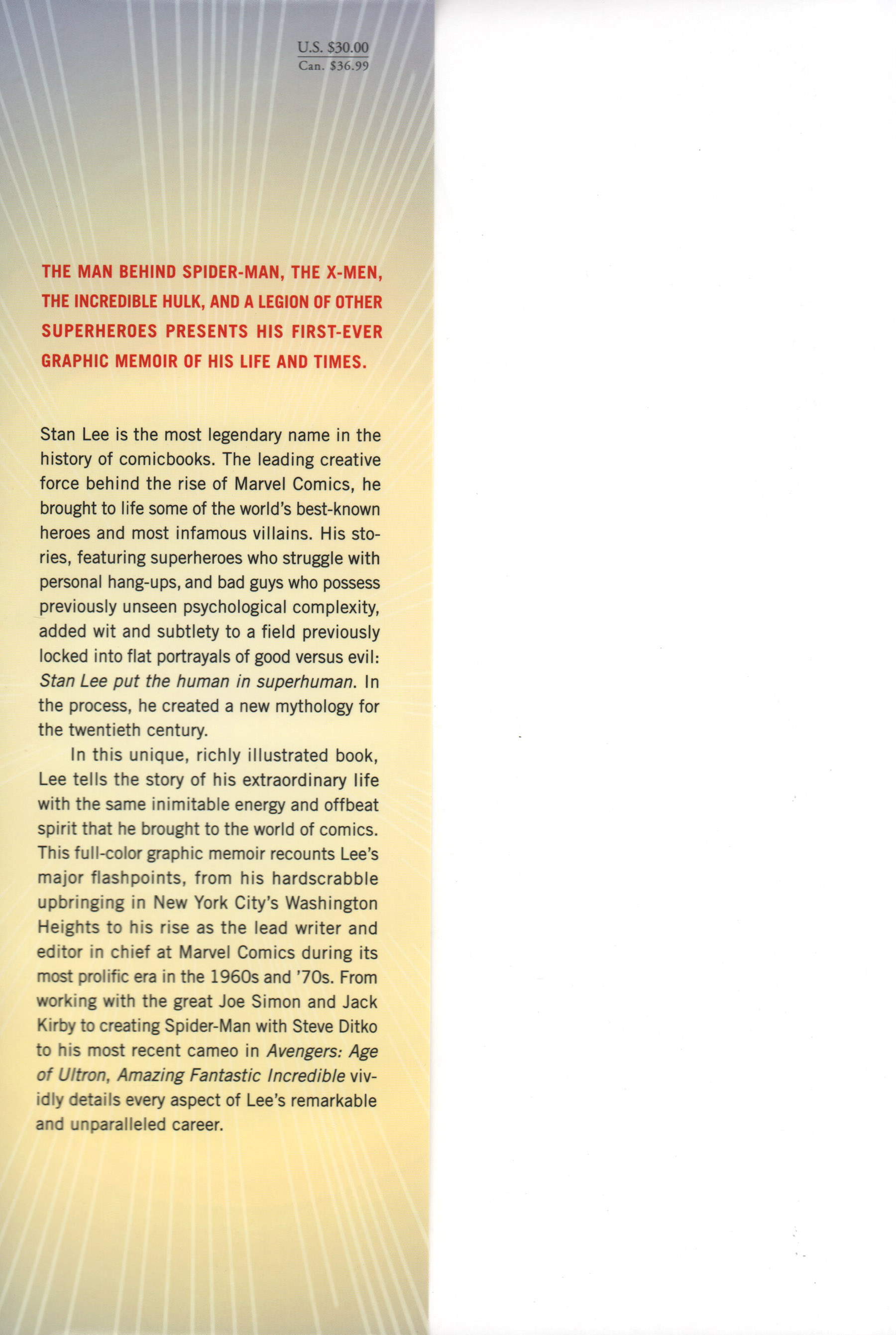 Amazing Fantastic Incredible: A Marvelous Memoir (2015): Chapter 1 - Page 2