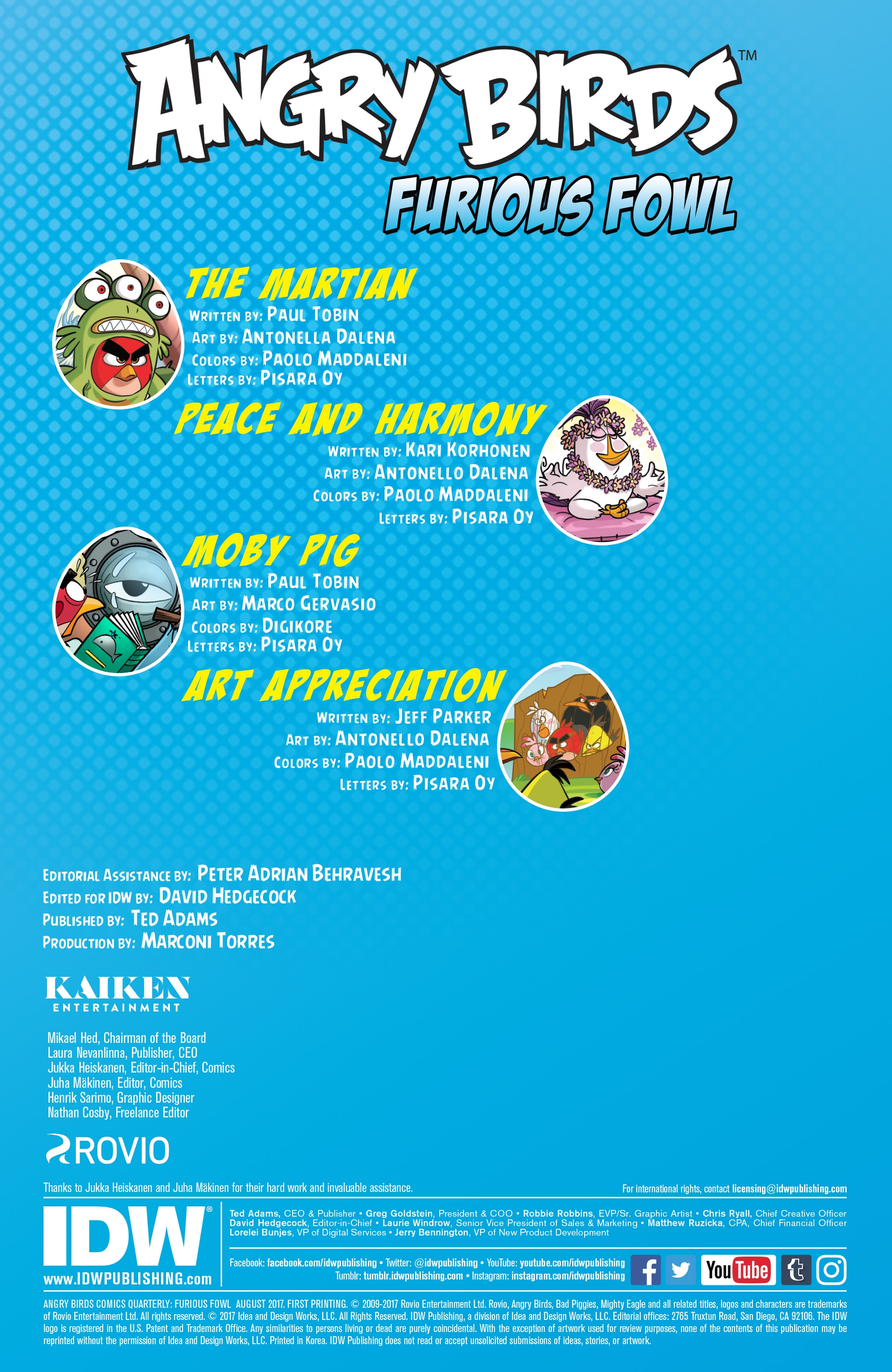 Angry Birds Comics Quarterly: Furious Fowl (2017): Chapter 1 - Page 2