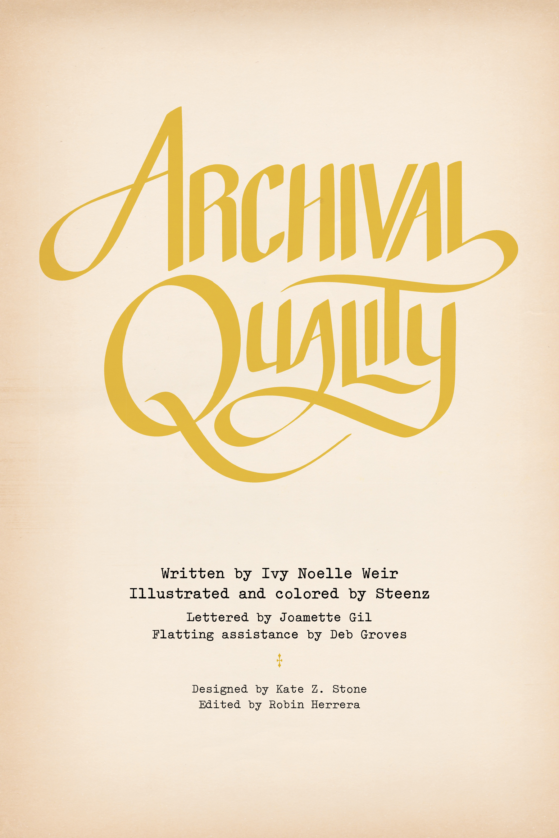 Archival Quality (2018): Chapter 1 - Page 4