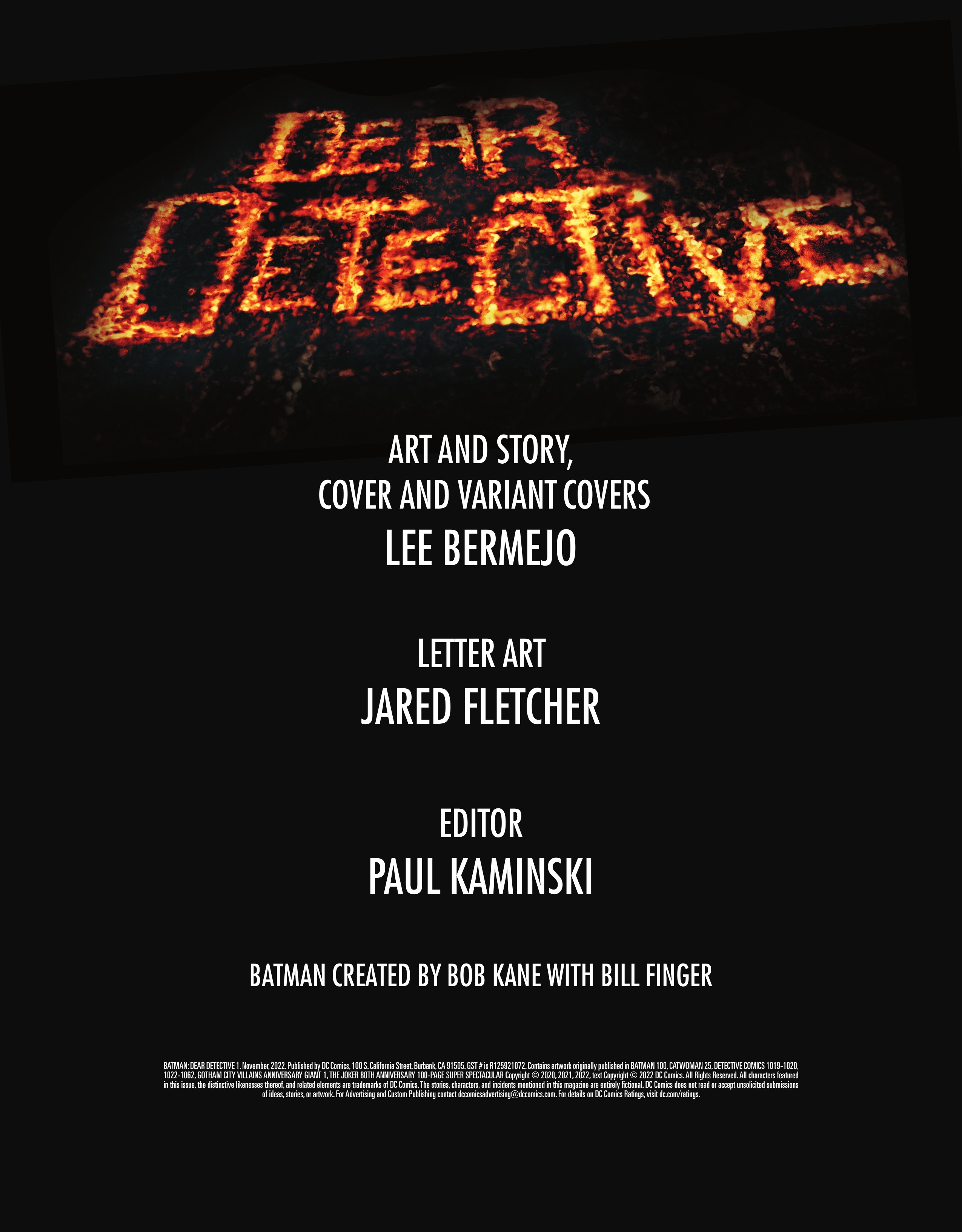 Batman: Dear Detective (2022-): Chapter 1 - Page 3