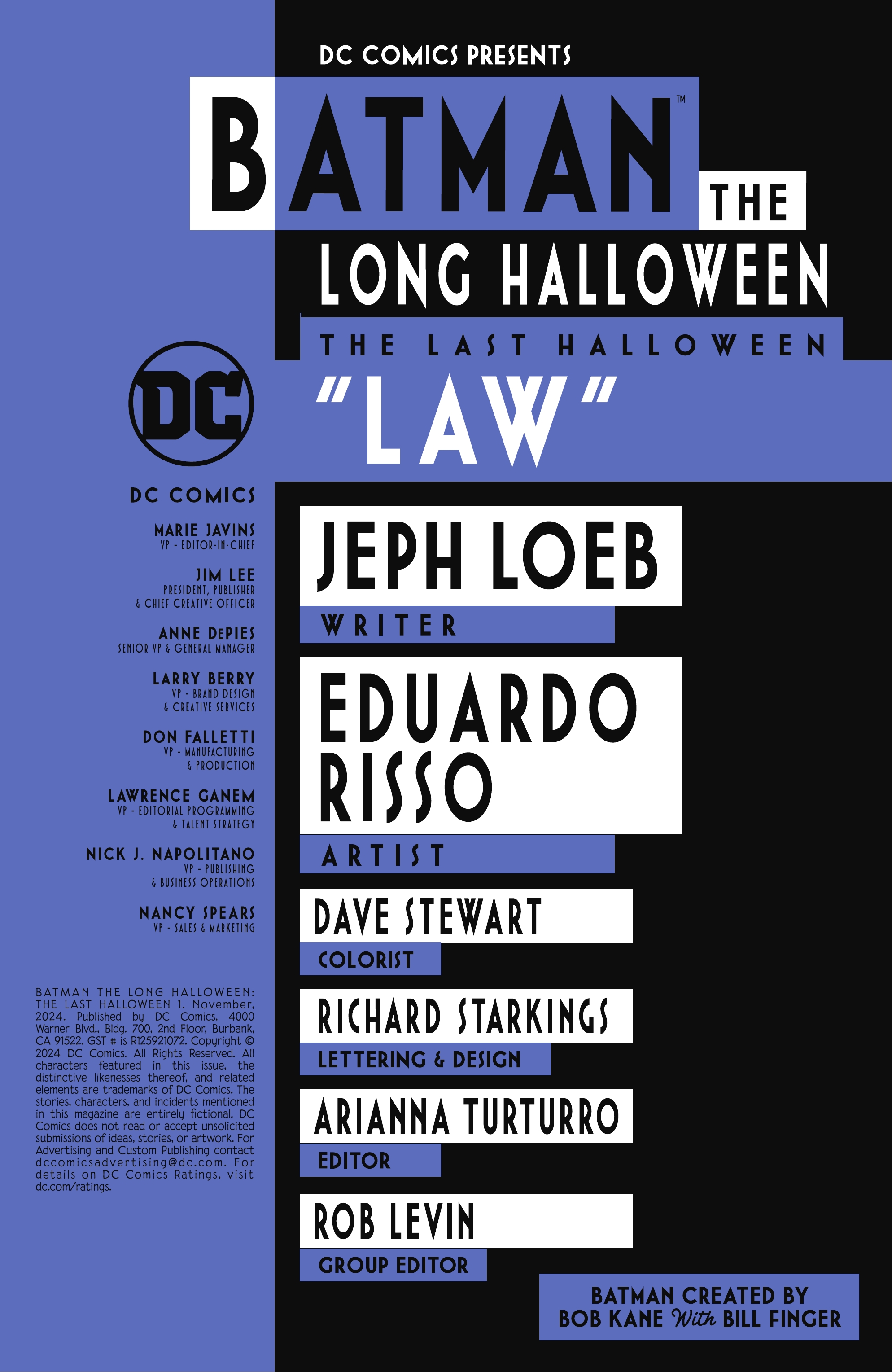 Batman: The Long Halloween - The Last Halloween (2024-): Chapter 1.1 - Page 2