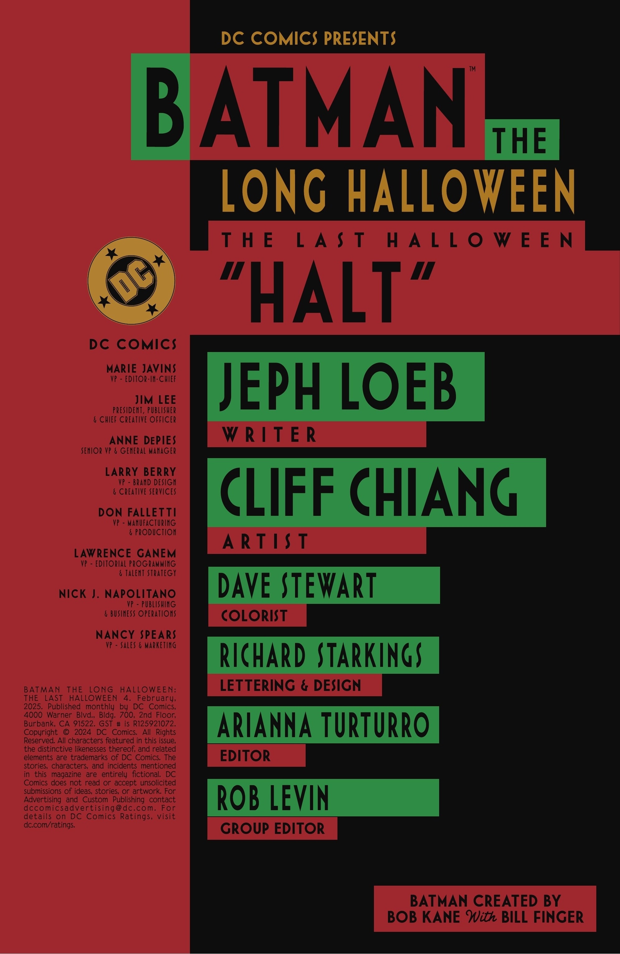 Batman: The Long Halloween - The Last Halloween (2024-): Chapter 4 - Page 2