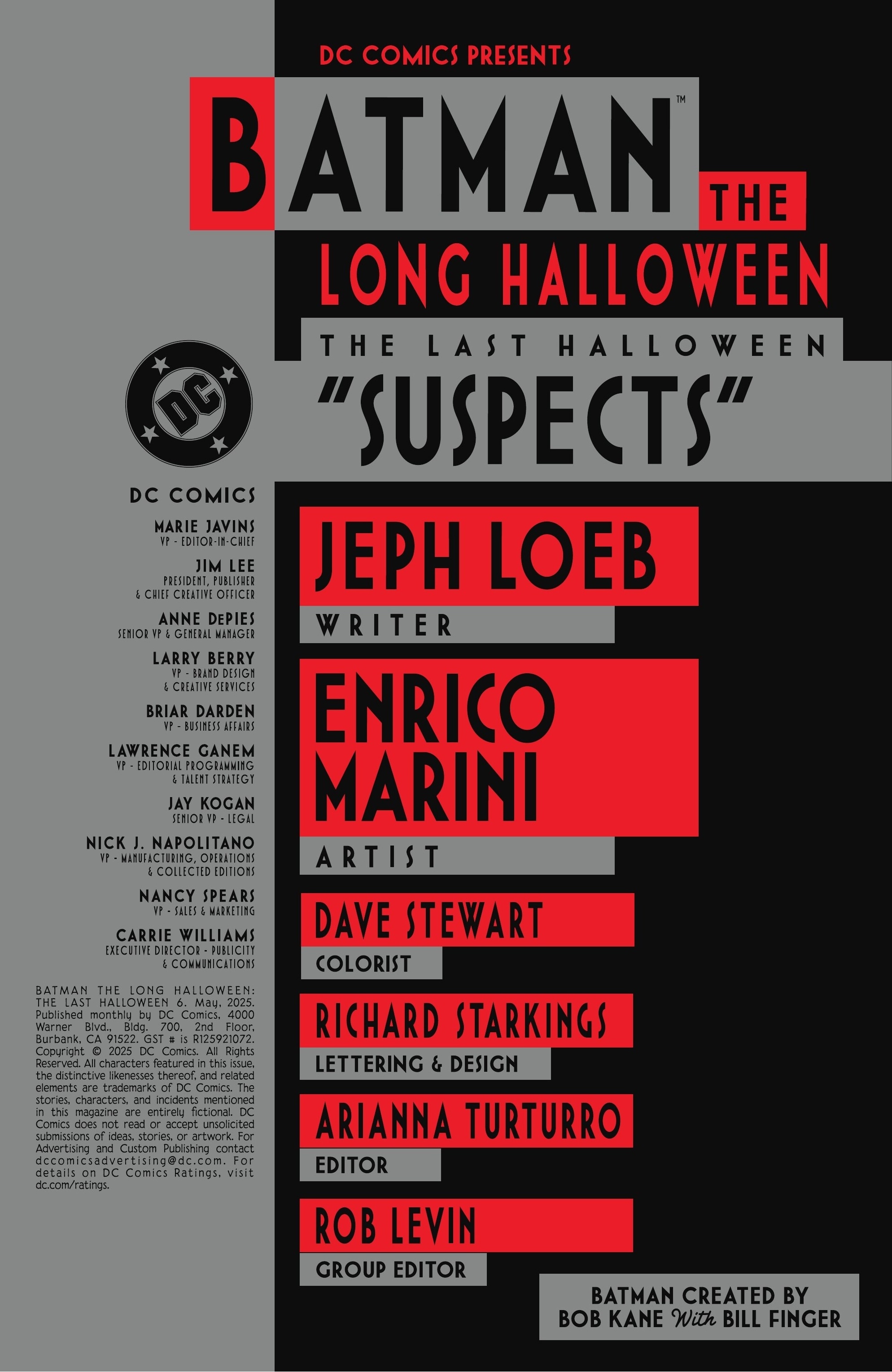 Batman: The Long Halloween - The Last Halloween (2024-): Chapter 6 - Page 2