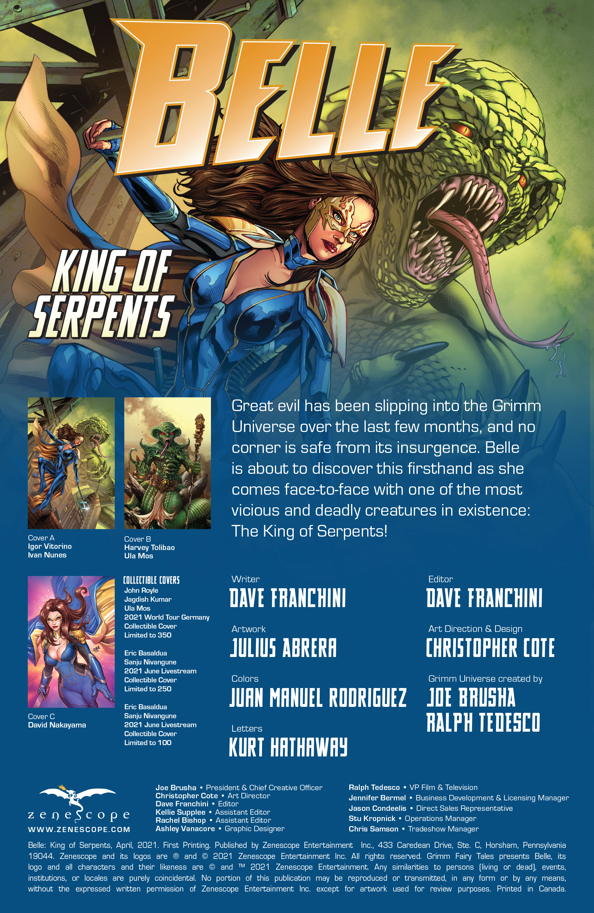 Belle - King of Serpents (2021-): Chapter 1 - Page 2