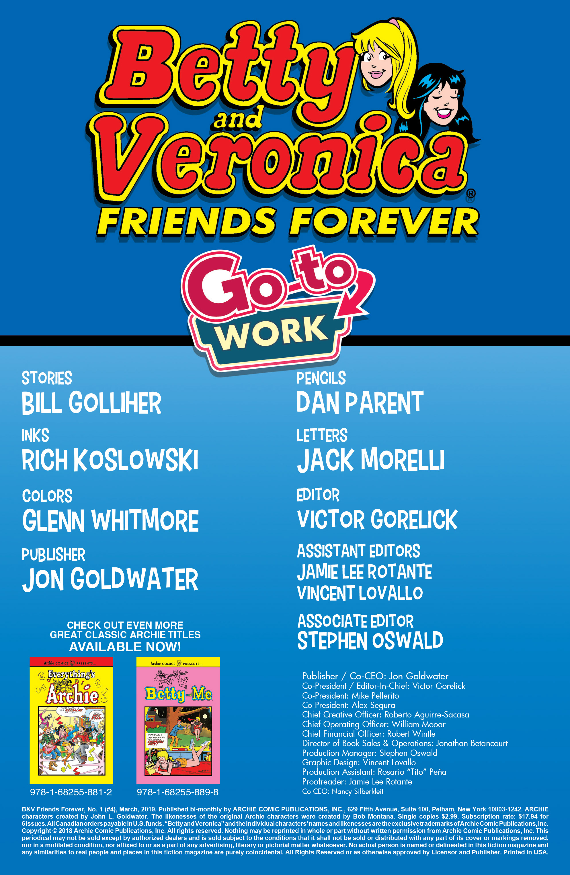 Betty & Veronica Friends Forever: Go To Work (2019): Chapter 1 - Page 2