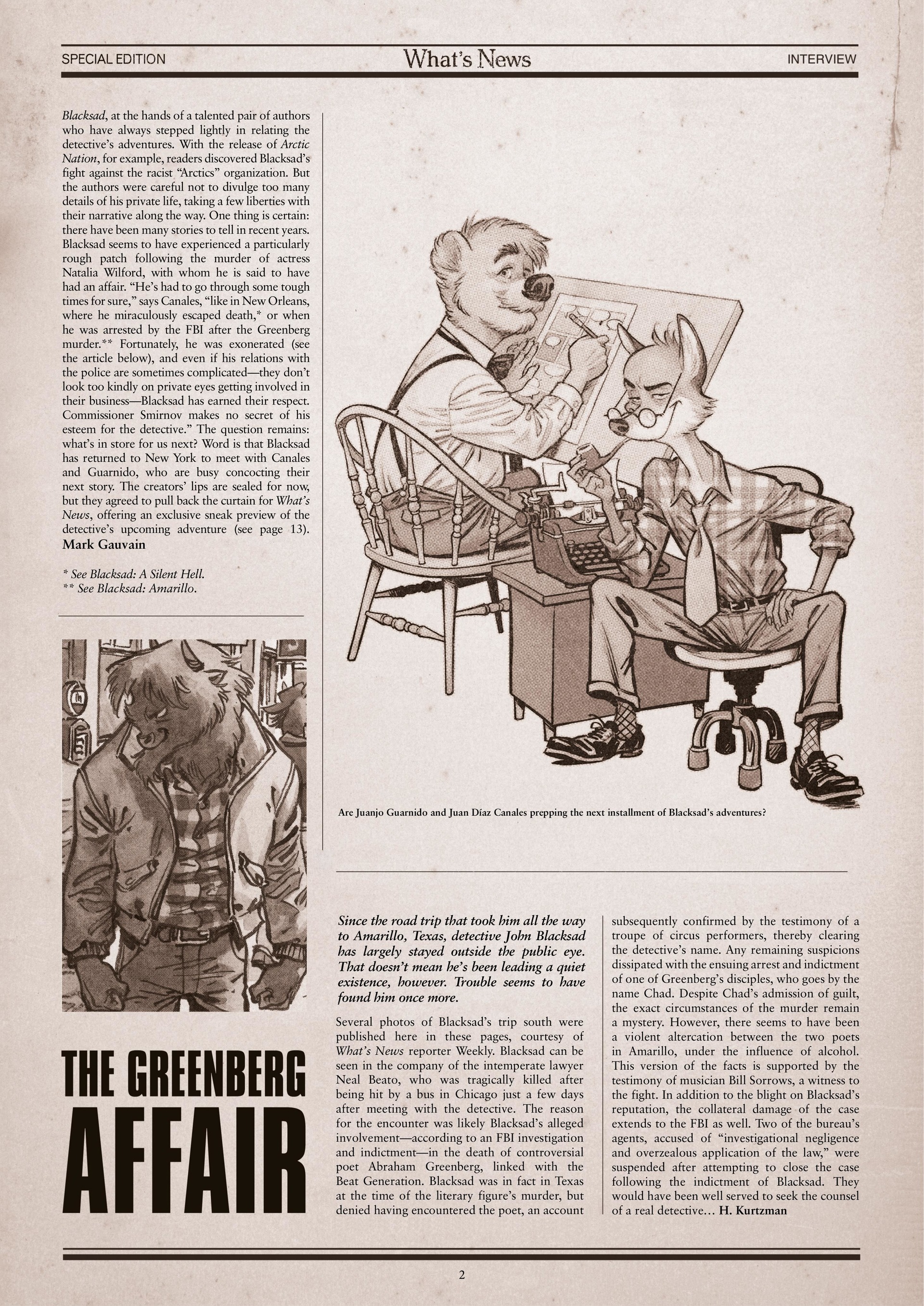Blacksad - Special Edition: What's News (2021): Chapter 1 - Page 2