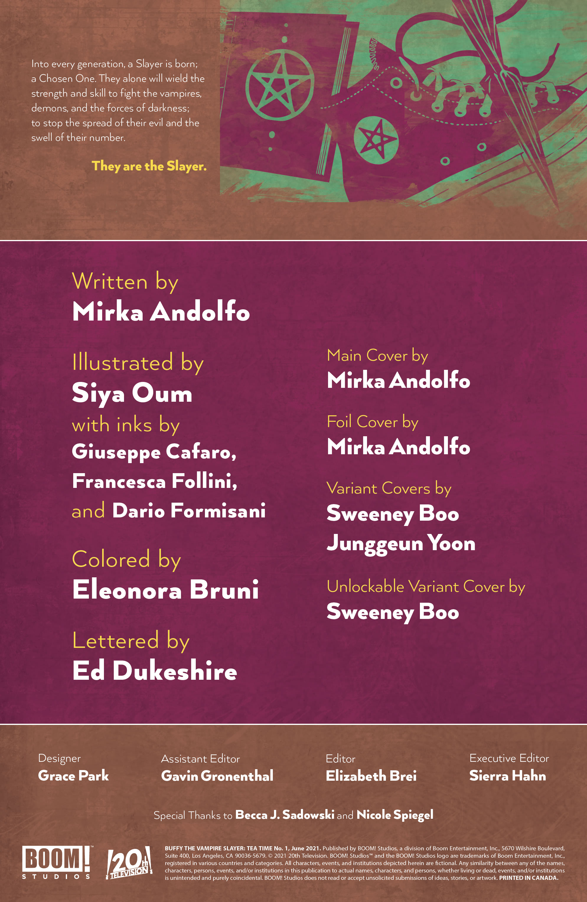 Buffy the Vampire Slayer: Tea Time (2021-): Chapter 1 - Page 2