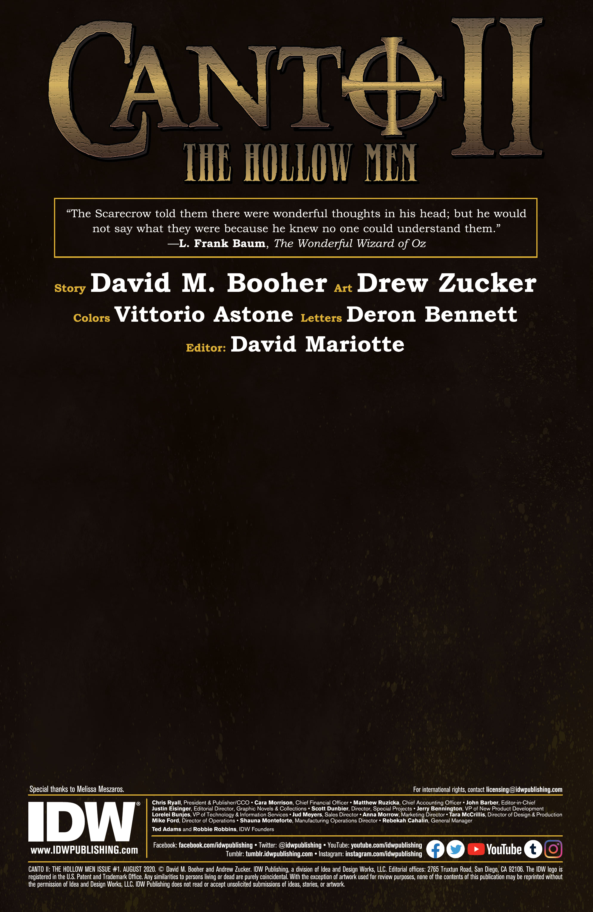 Canto II: The Hollow Men (2020): Chapter 1 - Page 2