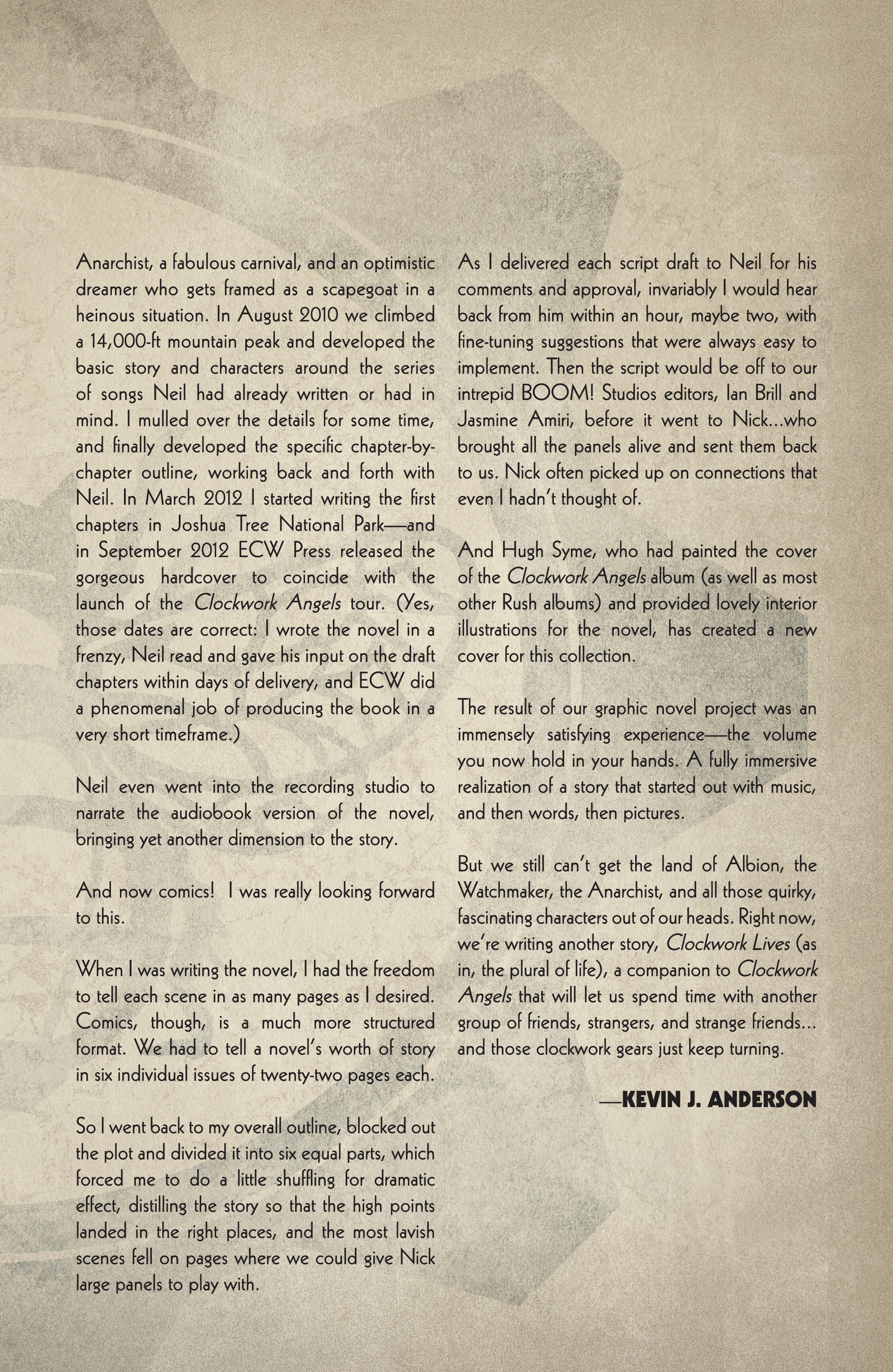 Clockwork Angels (2015): Chapter TPB - Page 6