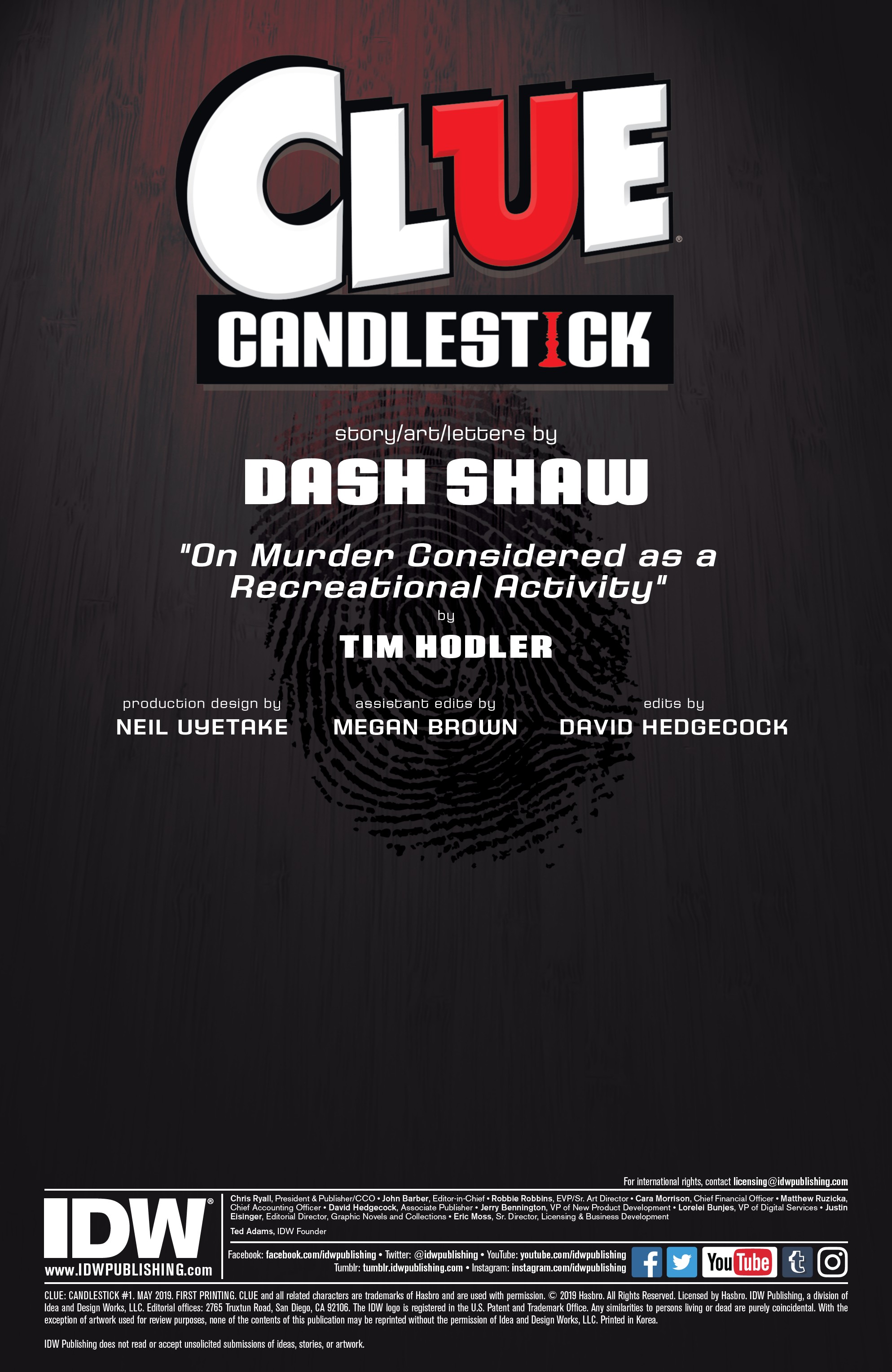 CLUE: Candlestick (2019-): Chapter 1 - Page 2