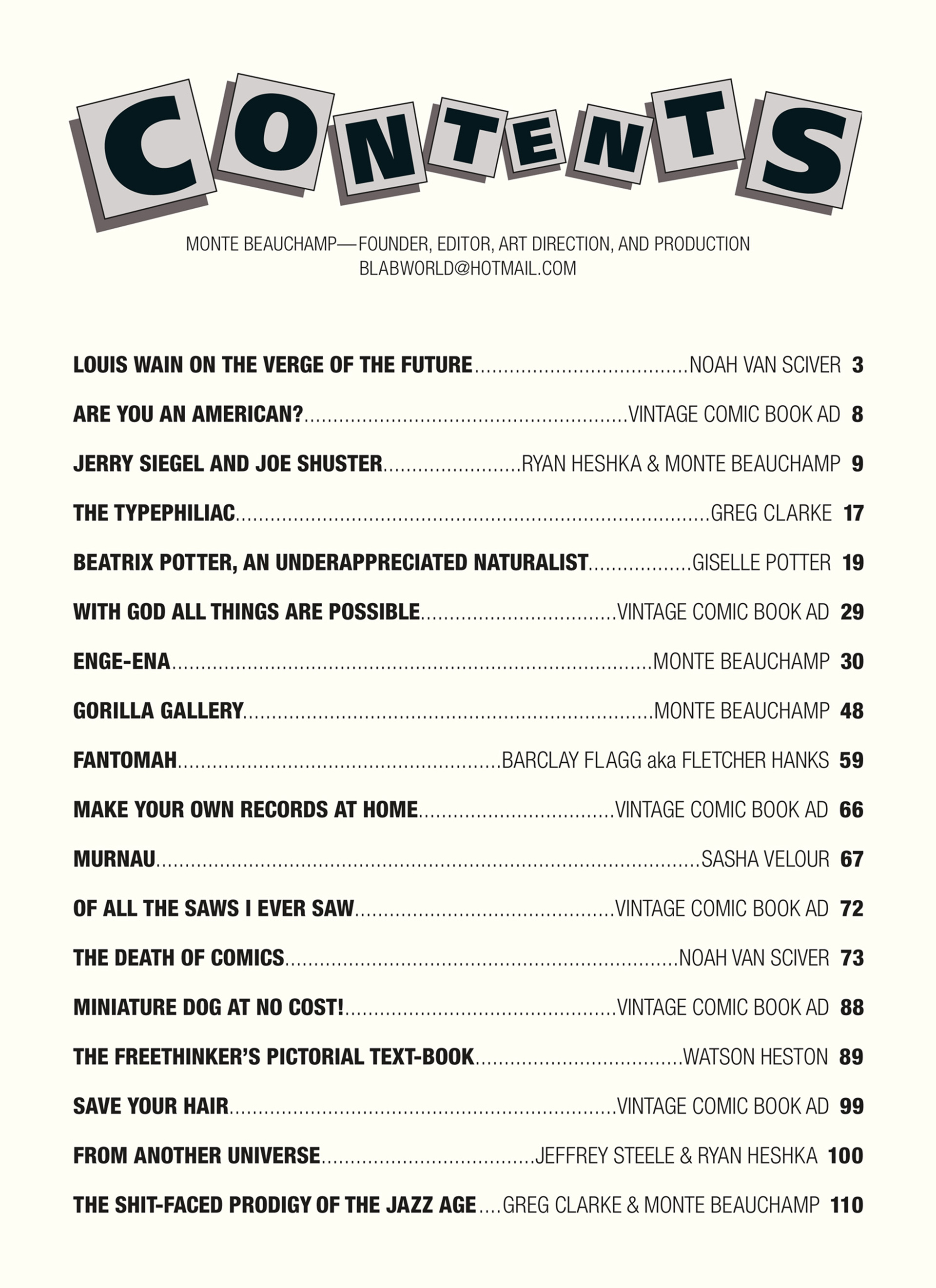 Comics and Stories That Will Make You BLAB! (2023-): Chapter 1 - Page 3