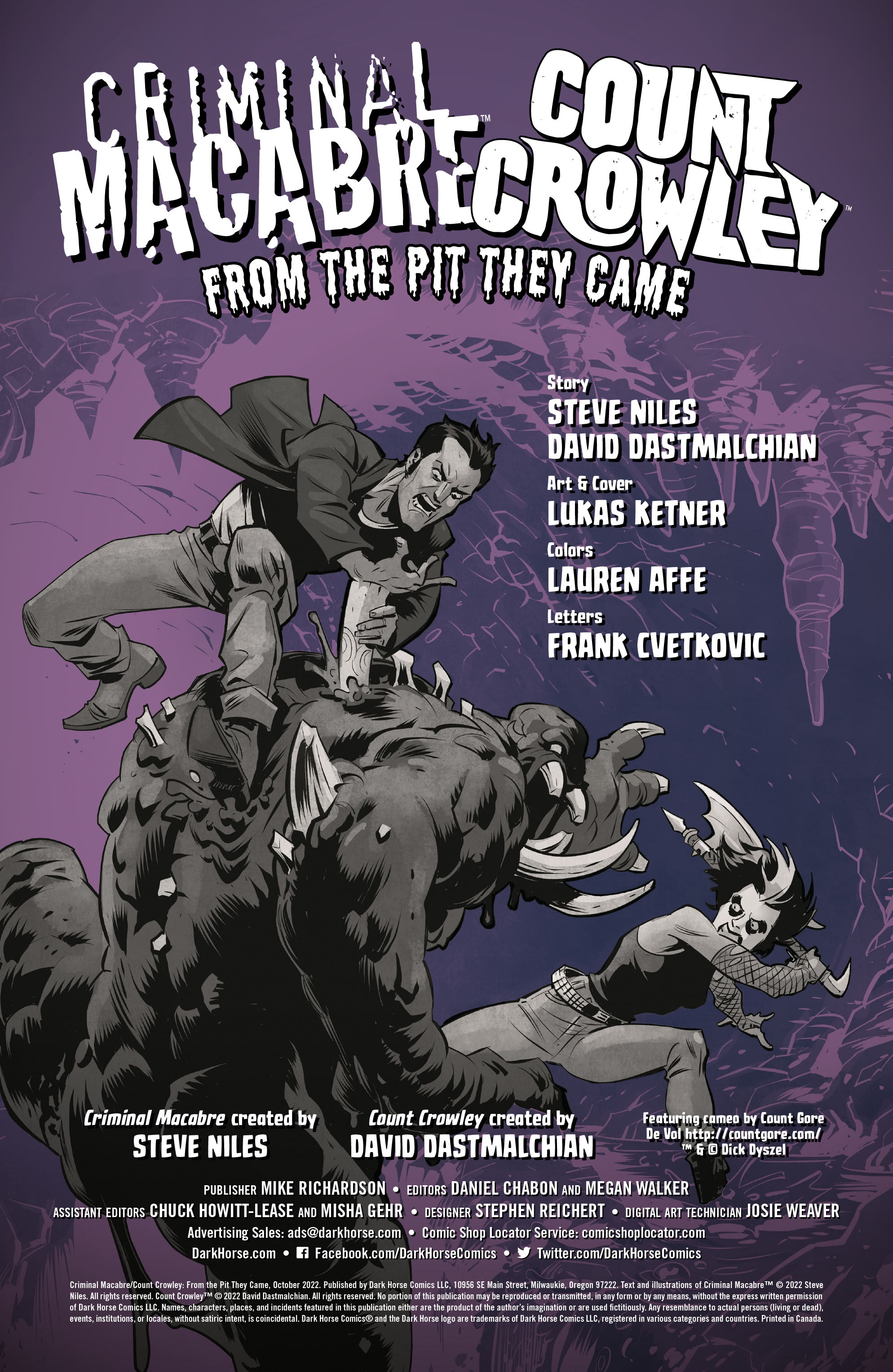 Criminal Macabre / Count Crowley: From the Pit They Came (2022-): Chapter 1 - Page 2