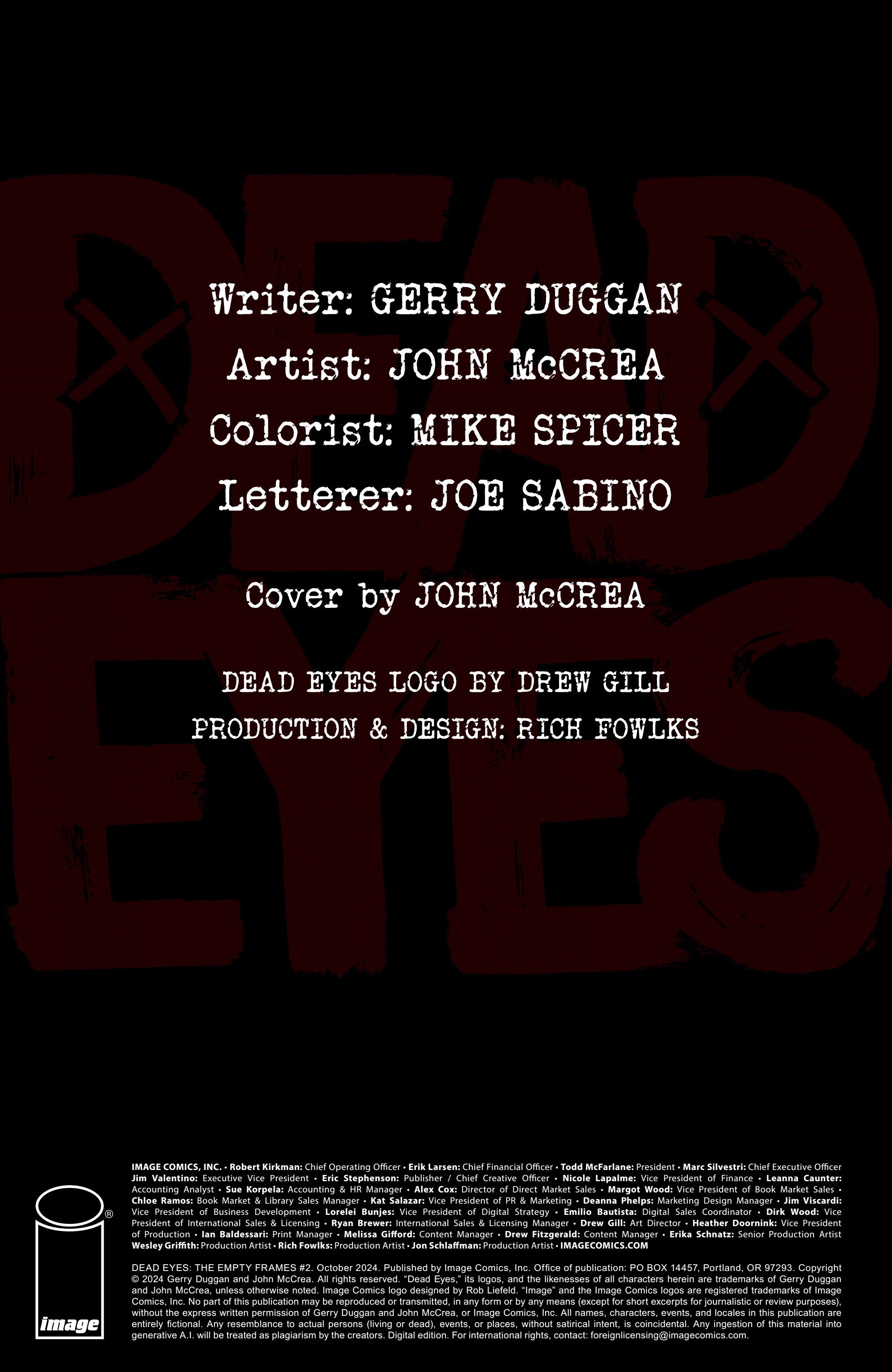 Dead Eyes: The Empty Frames (2024-): Chapter 2 - Page 2