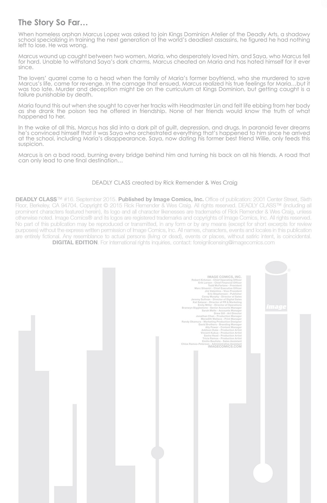 Deadly Class (2014-): Chapter 16 - Page 2