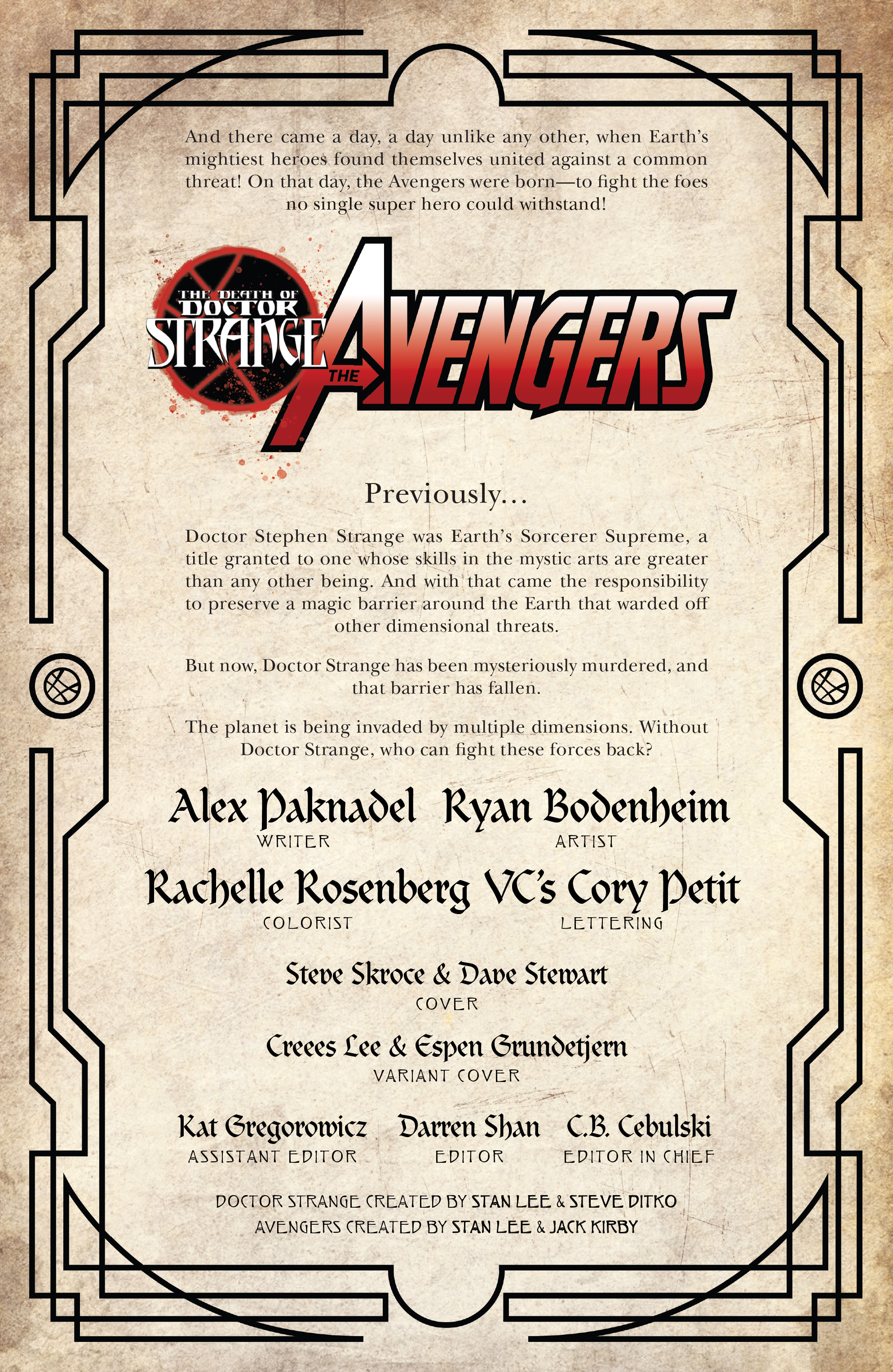 Death of Doctor Strange: Avengers (2021-): Chapter 1 - Page 2