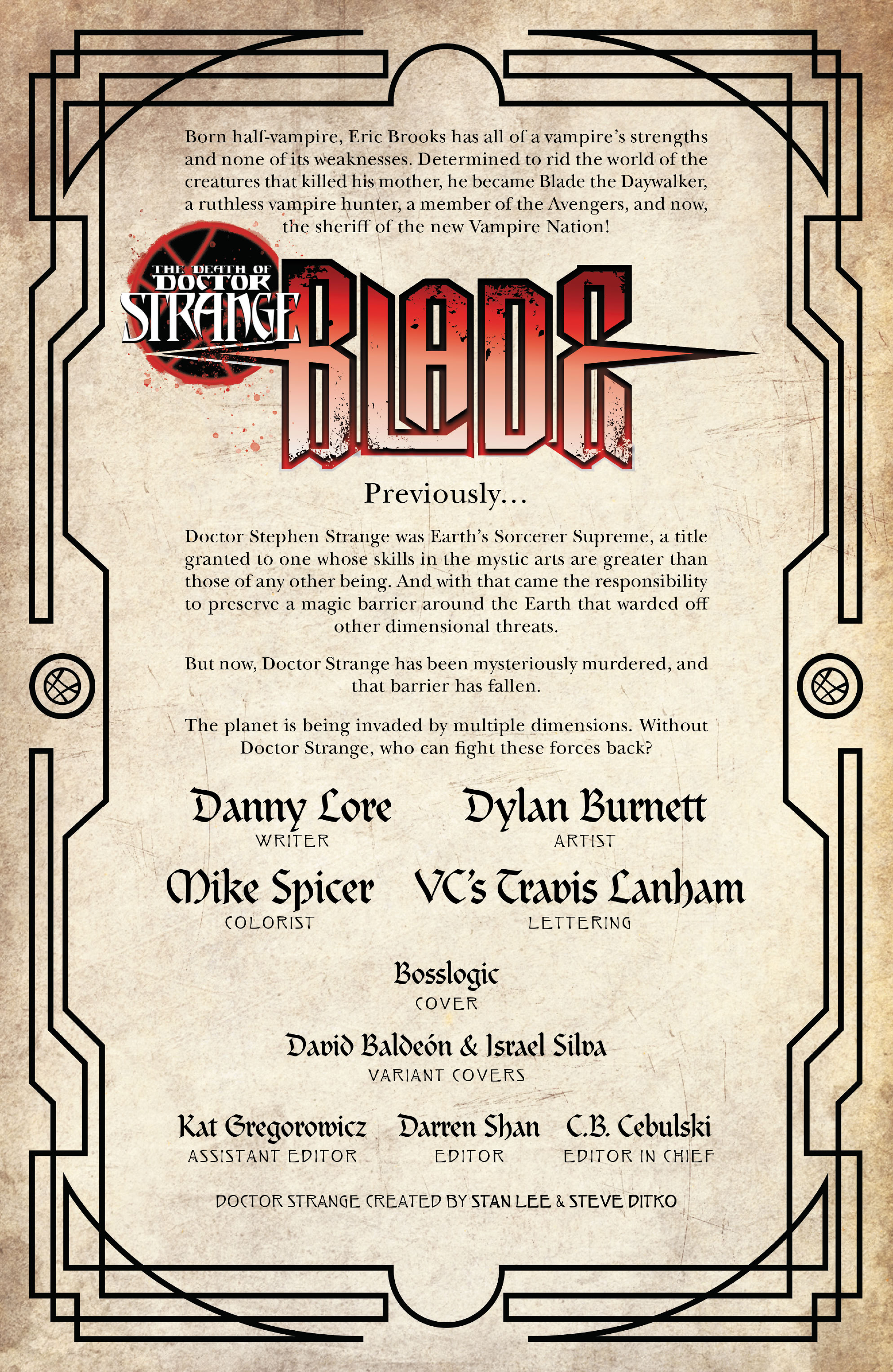 Death of Doctor Strange: Blade (2021): Chapter 1 - Page 2