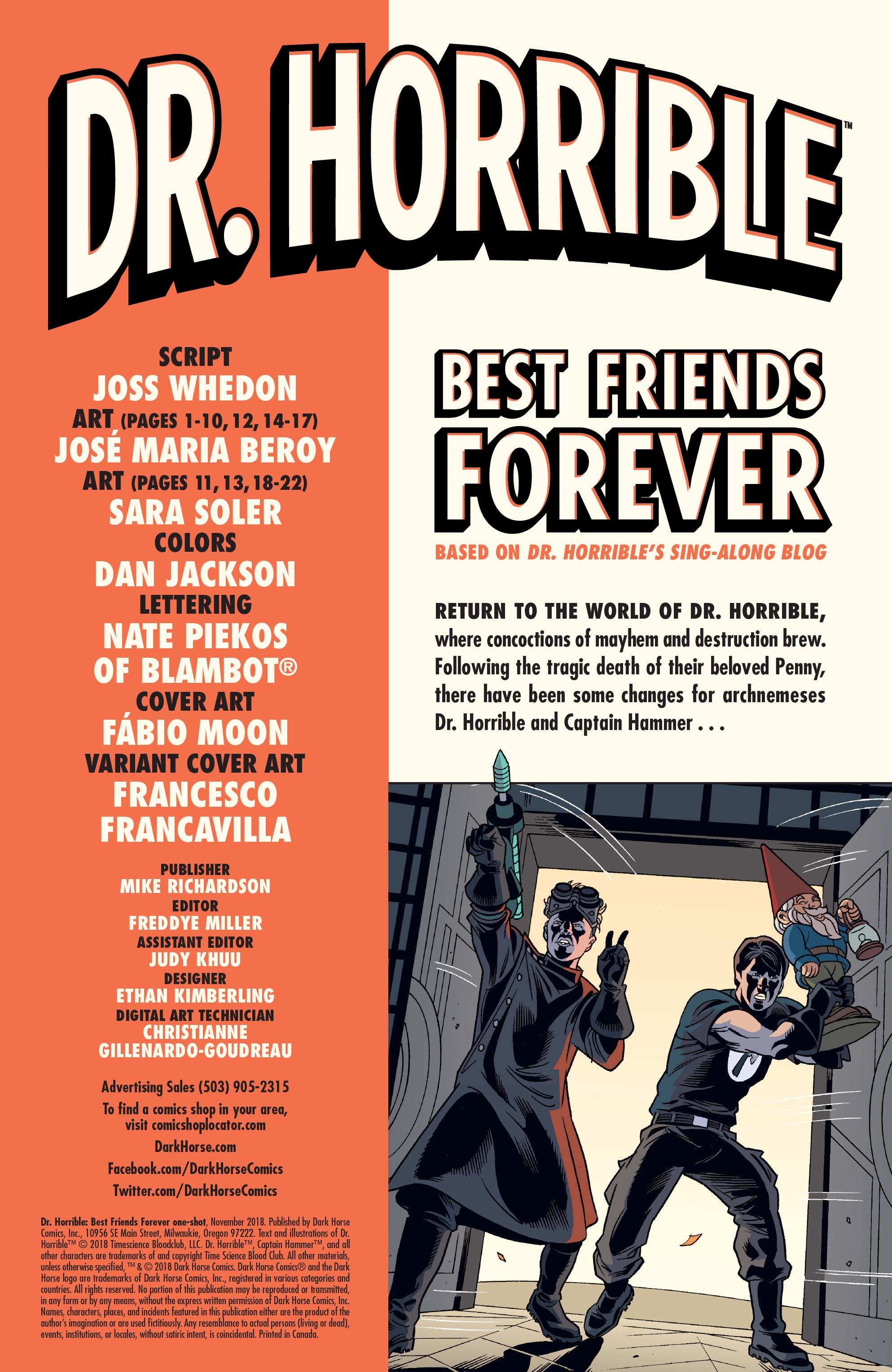 Dr. Horrible: Best Friends Forever (2018-): Chapter 1 - Page 2