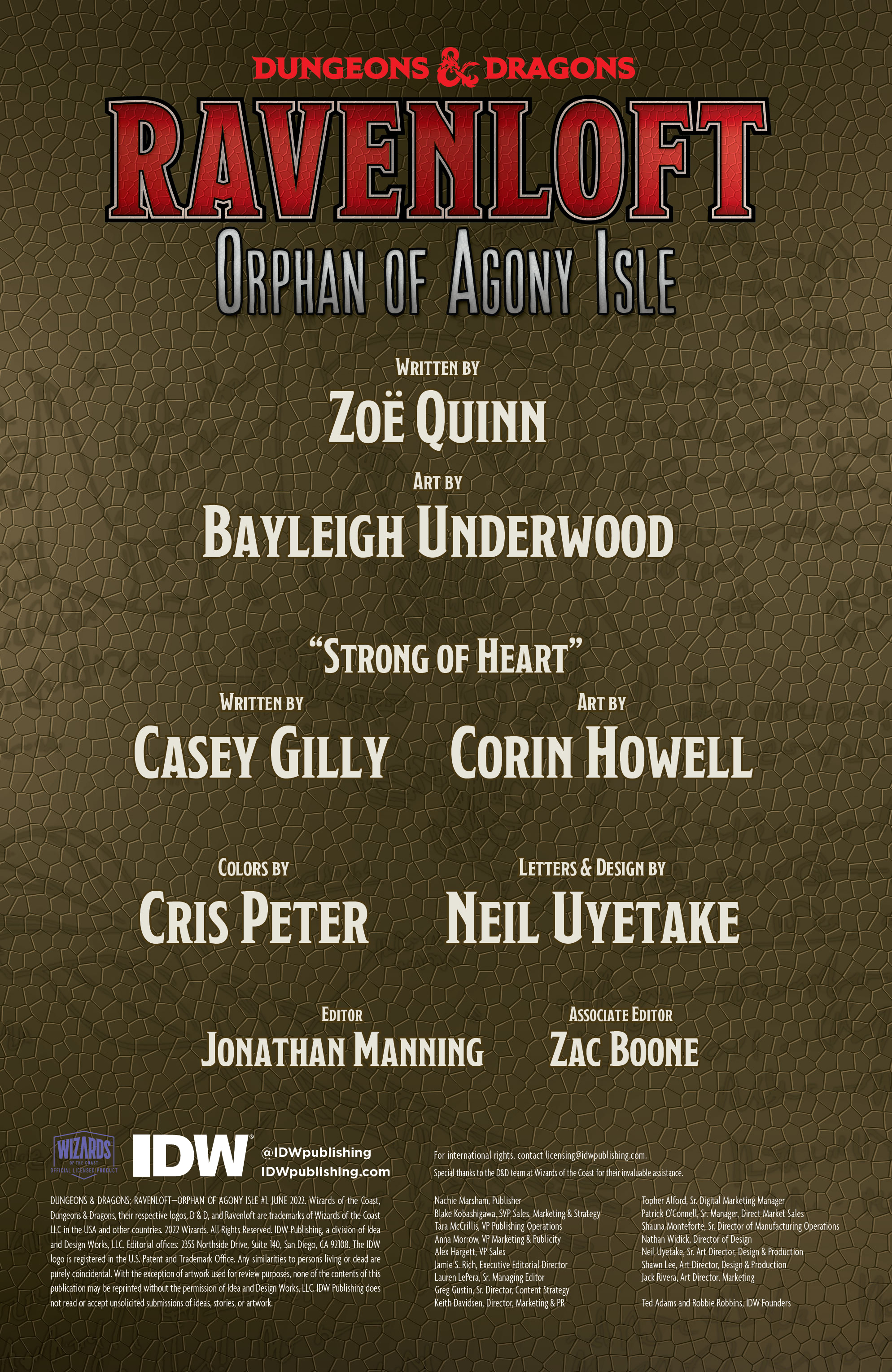 Dungeons and Dragons: Ravenloft - Orphan of Agony Isle (2022-): Chapter 1 - Page 2