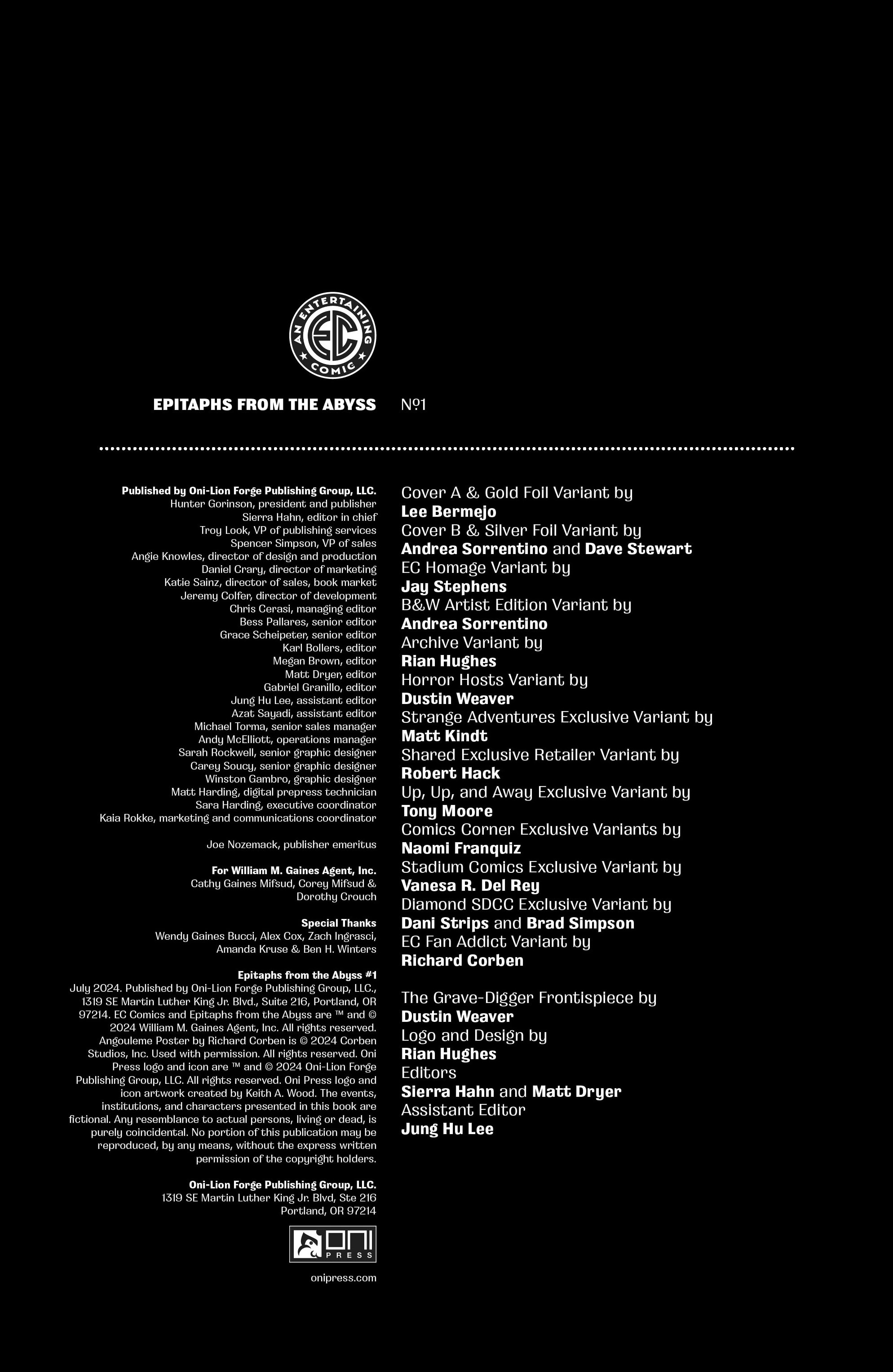 EC Terror: Epitaphs from the Abyss (2024-): Chapter 1 - Page 2