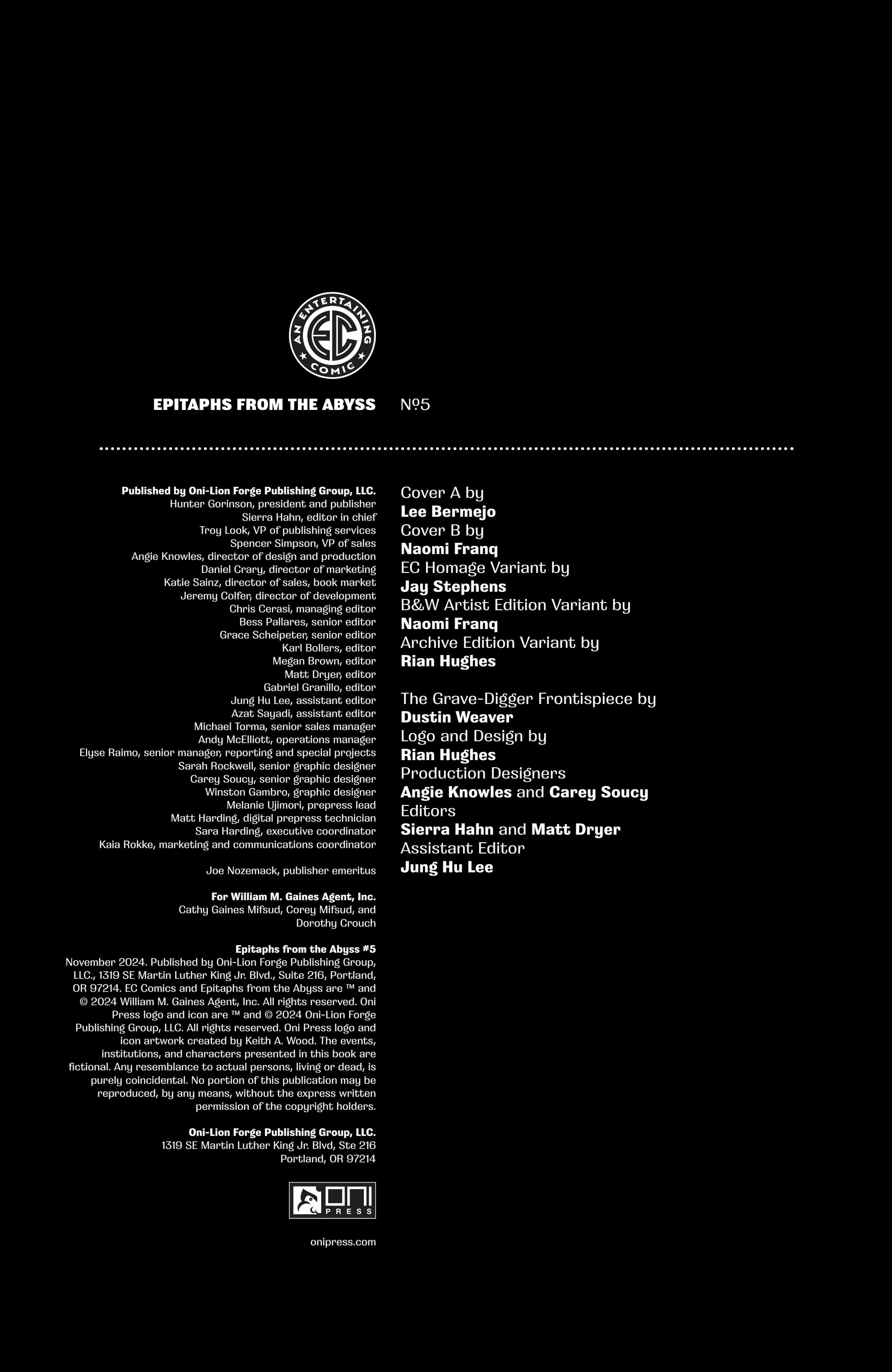 EC Terror: Epitaphs from the Abyss (2024-): Chapter 5 - Page 2