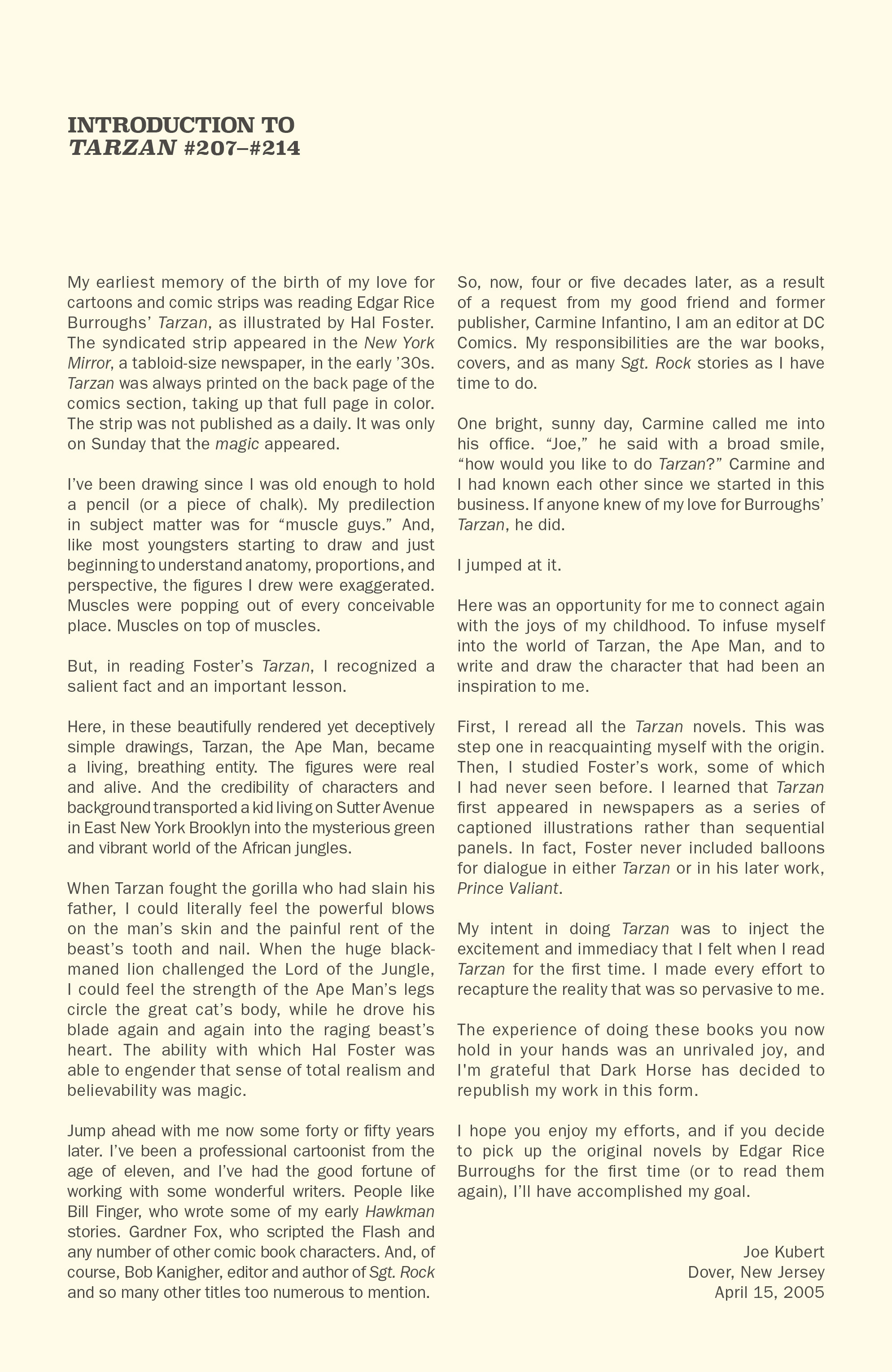 Edgar Rice Burroughs' Tarzan: The Complete Joe Kubert Years (2016): Chapter 1 - Page 7