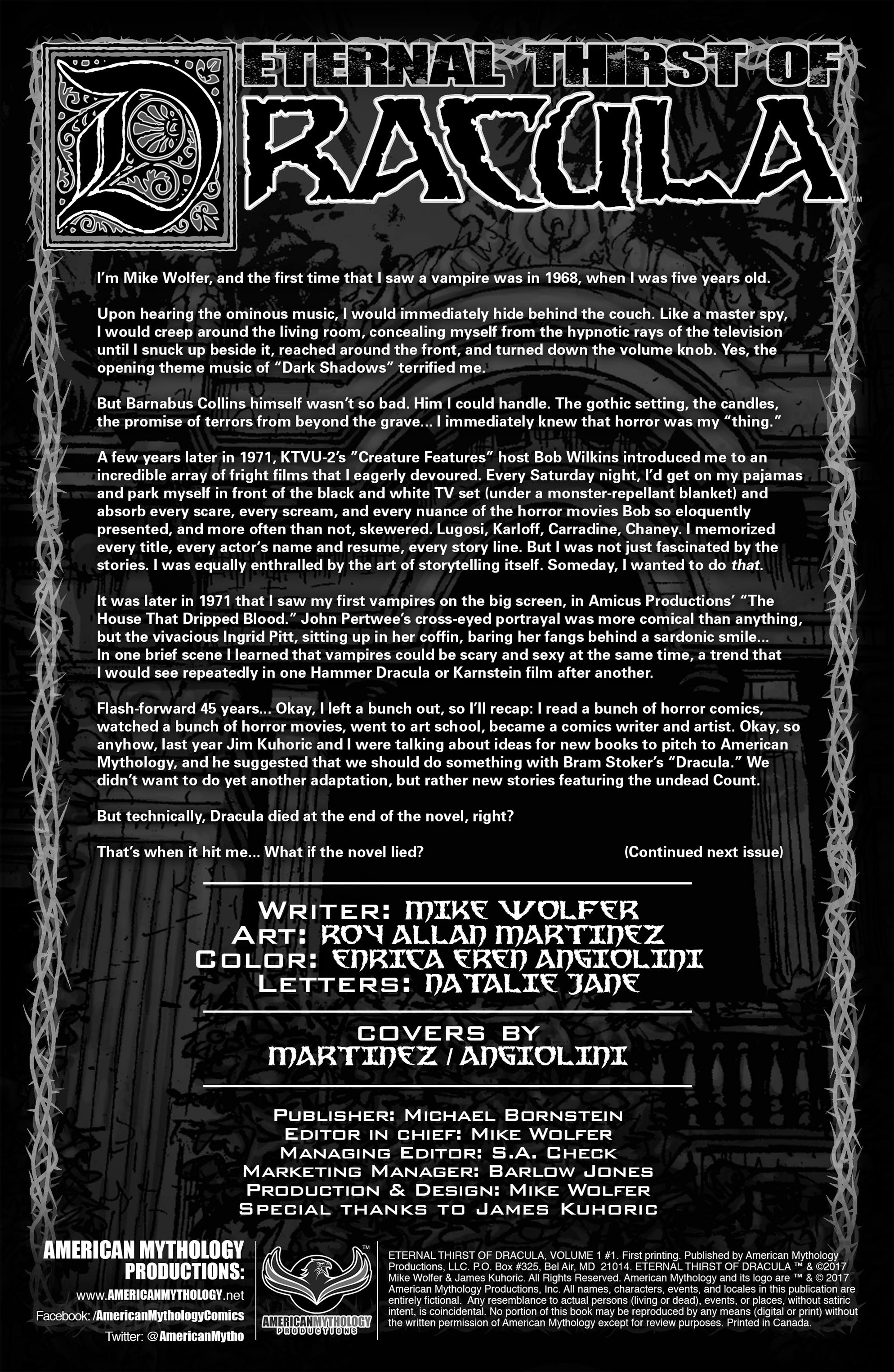 Eternal Thirst Of Dracula (2017): Chapter 1 - Page 2