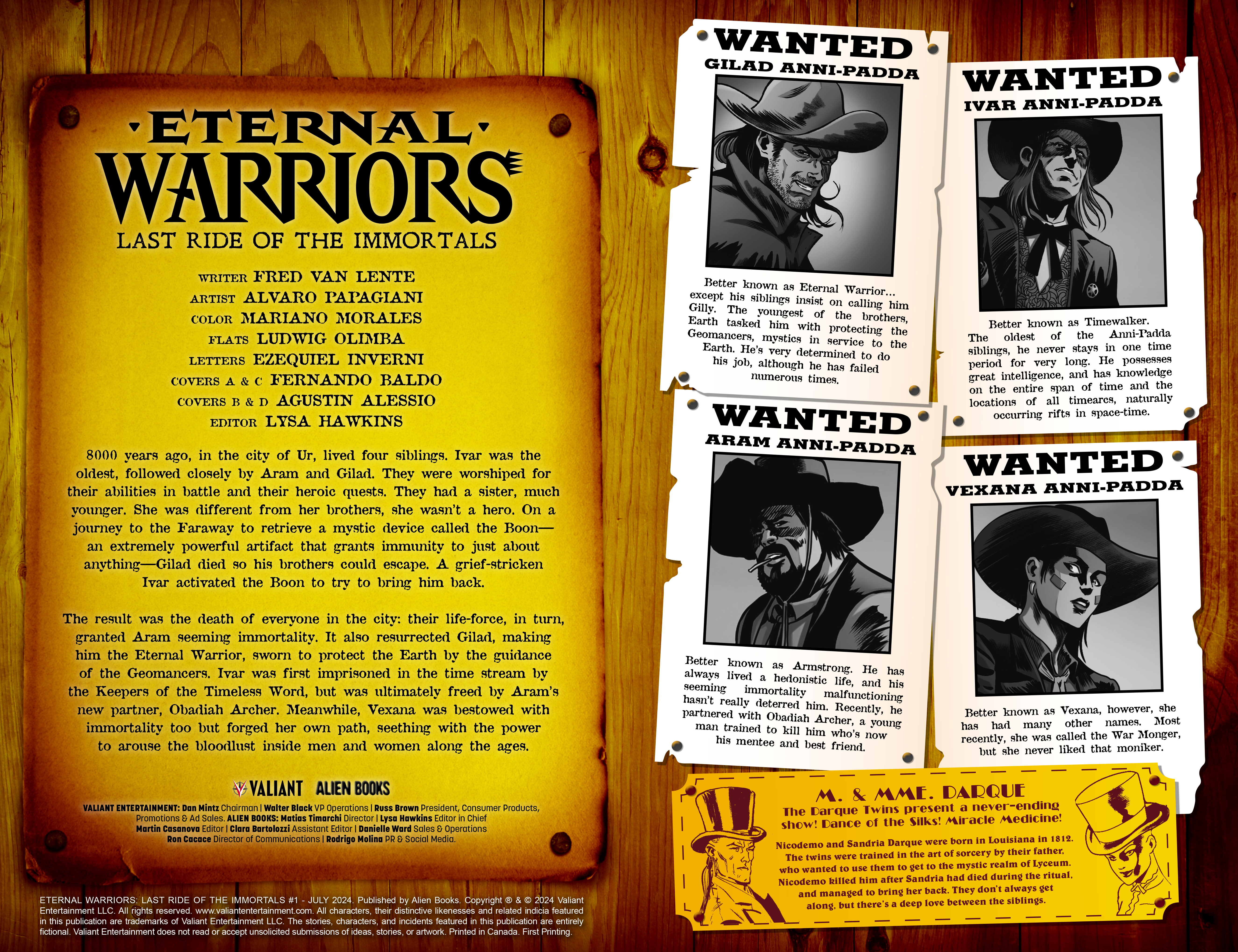 Eternal Warriors: Last Ride Of The Immortals (2024-): Chapter 1 - Page 2