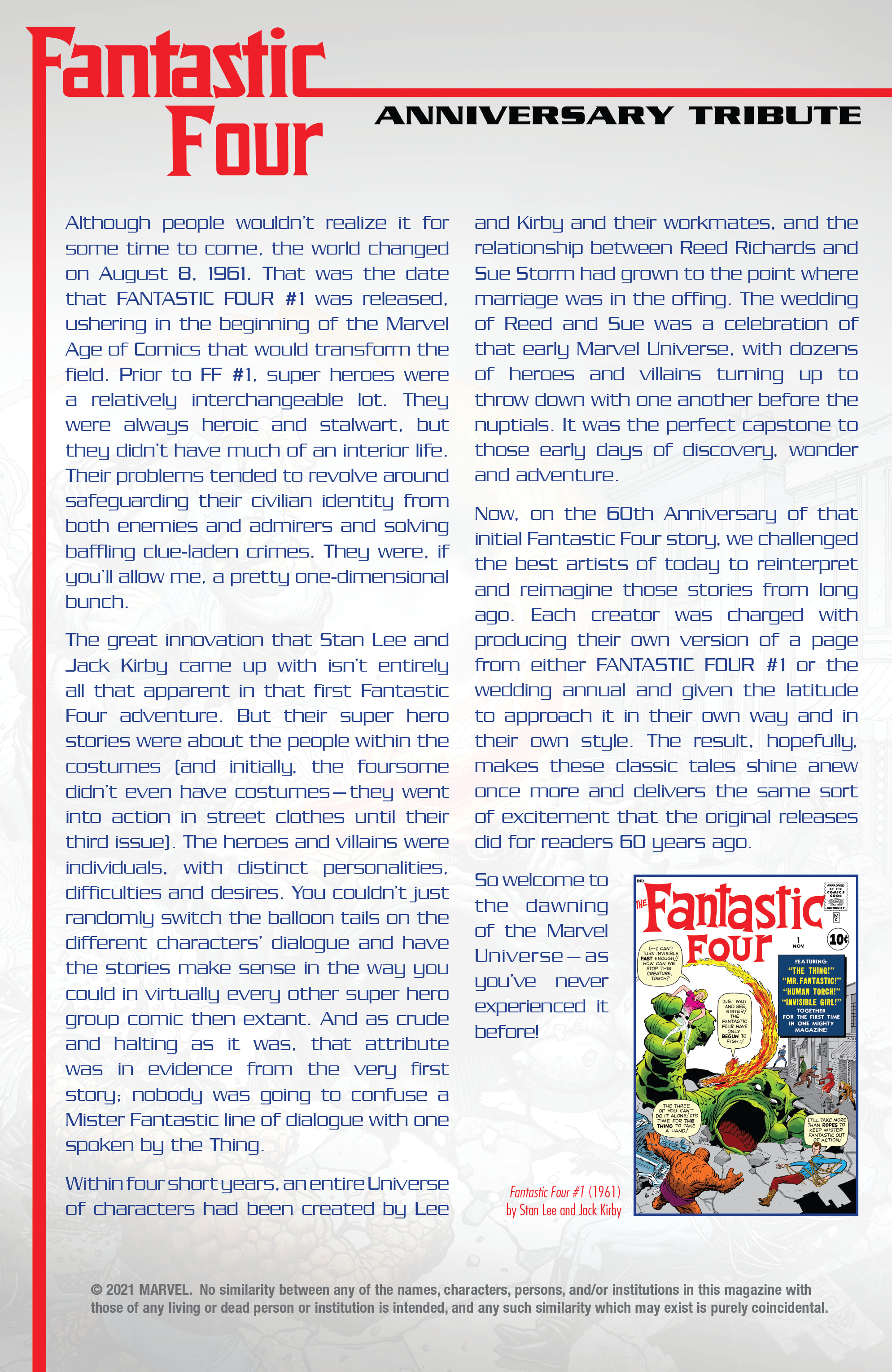 Fantastic Four Anniversary Tribute (2021): Chapter 1 - Page 2