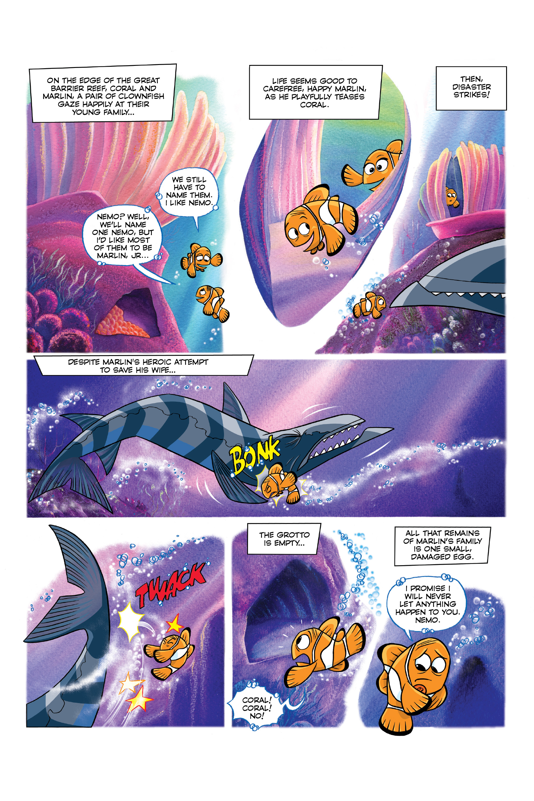 Finding Nemo and Finding Dory: The Story of the Movies in Comics (2020): Chapter 1 - Page 7