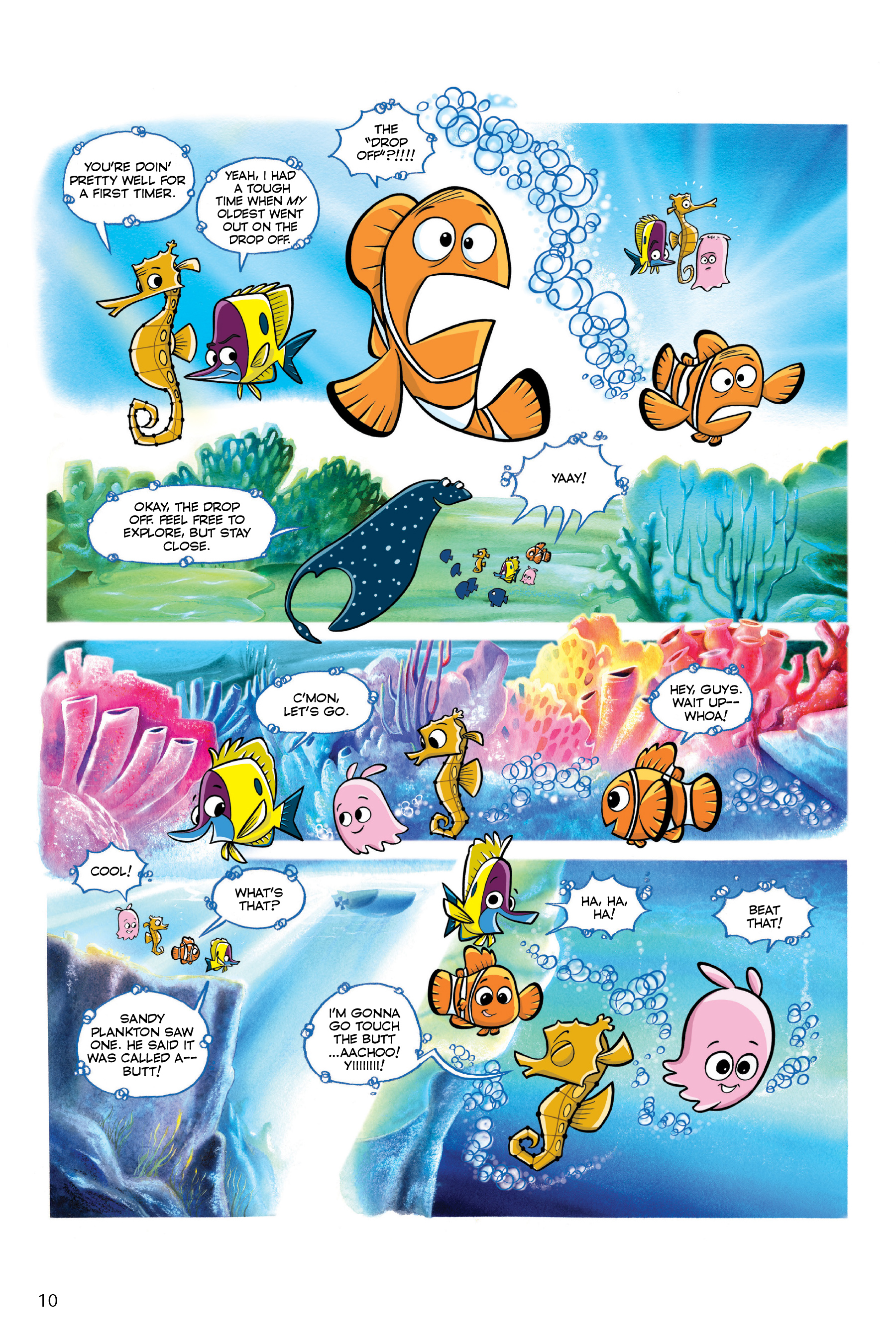 Finding Nemo and Finding Dory: The Story of the Movies in Comics (2020): Chapter 1 - Page 10
