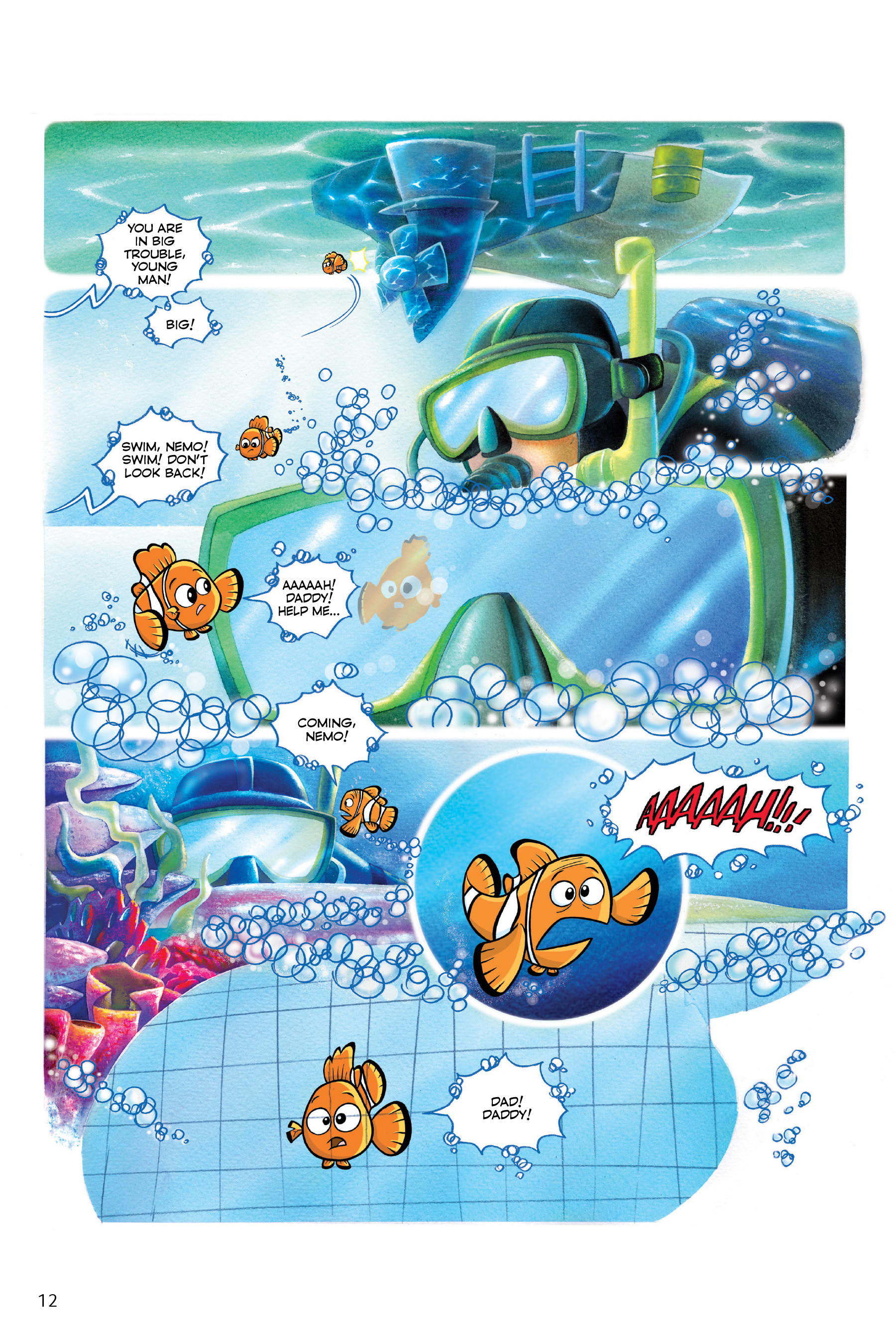 Finding Nemo and Finding Dory: The Story of the Movies in Comics (2020): Chapter 1 - Page 12