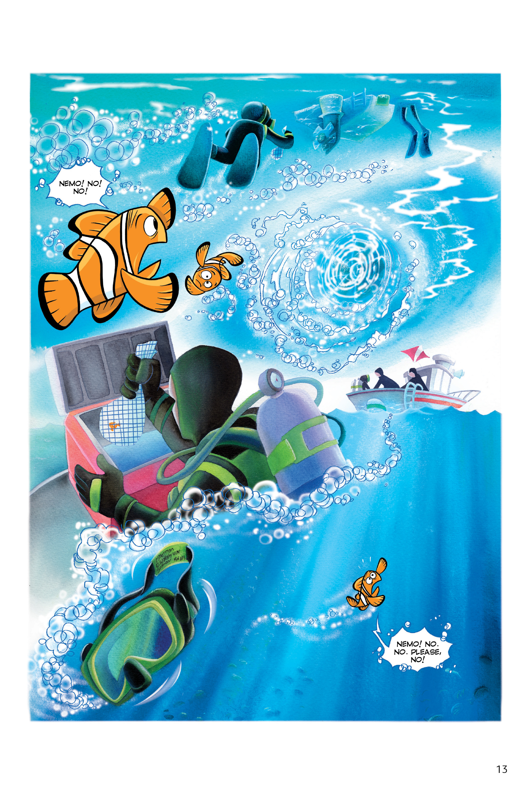 Finding Nemo and Finding Dory: The Story of the Movies in Comics (2020): Chapter 1 - Page 13
