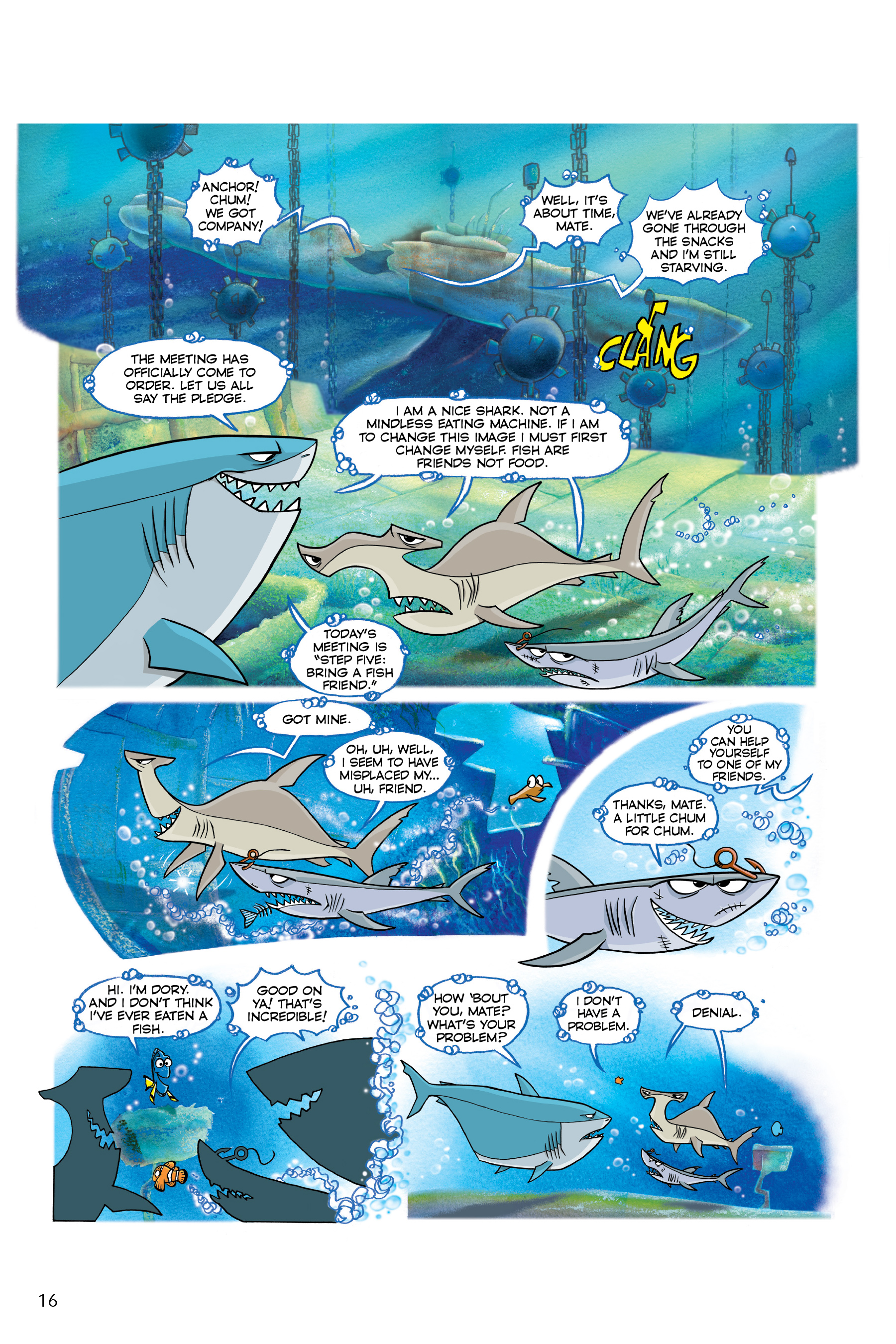Finding Nemo and Finding Dory: The Story of the Movies in Comics (2020): Chapter 1 - Page 16