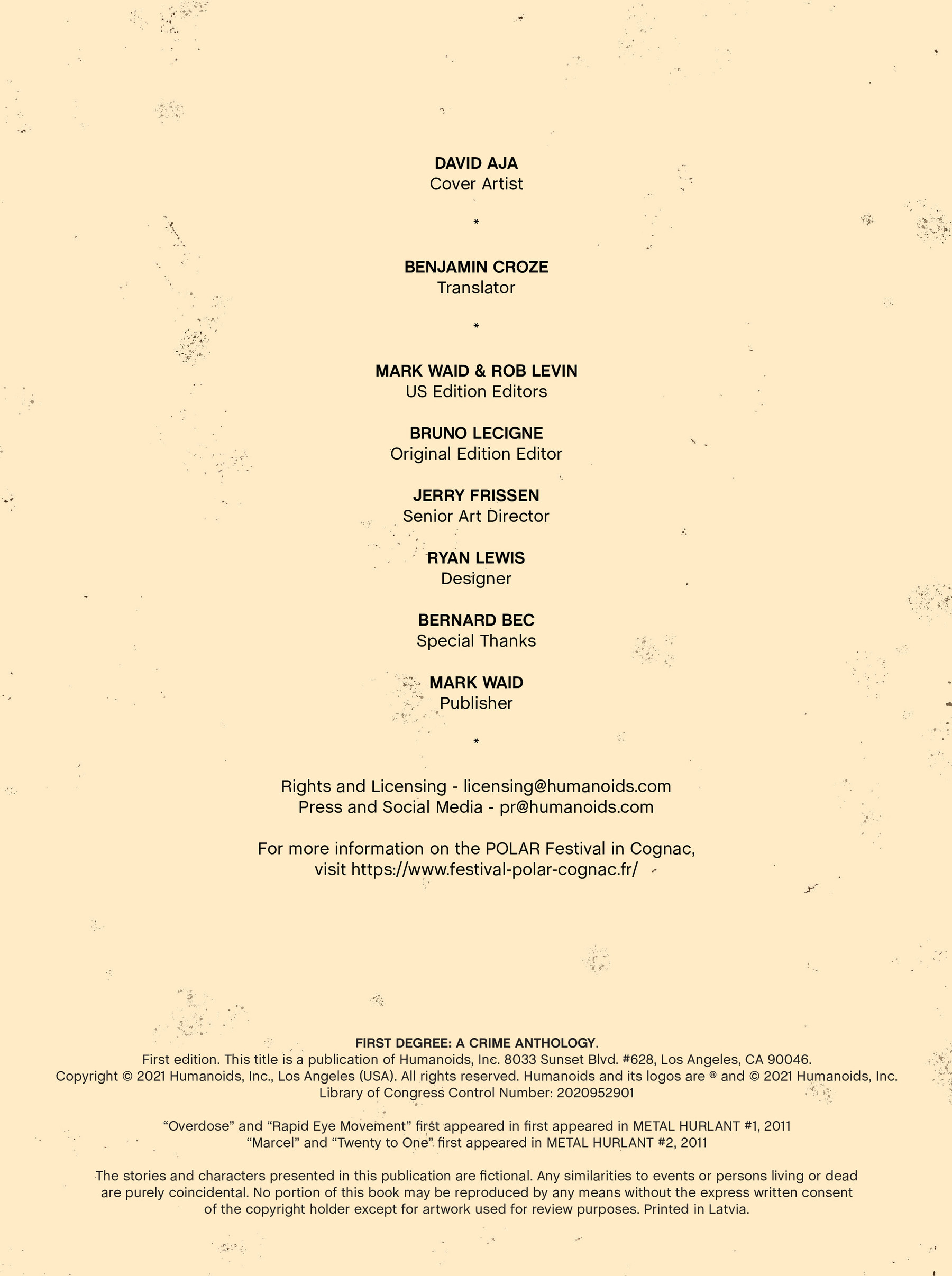 First Degree: A Crime Anthology (2021): Chapter 1 - Page 3