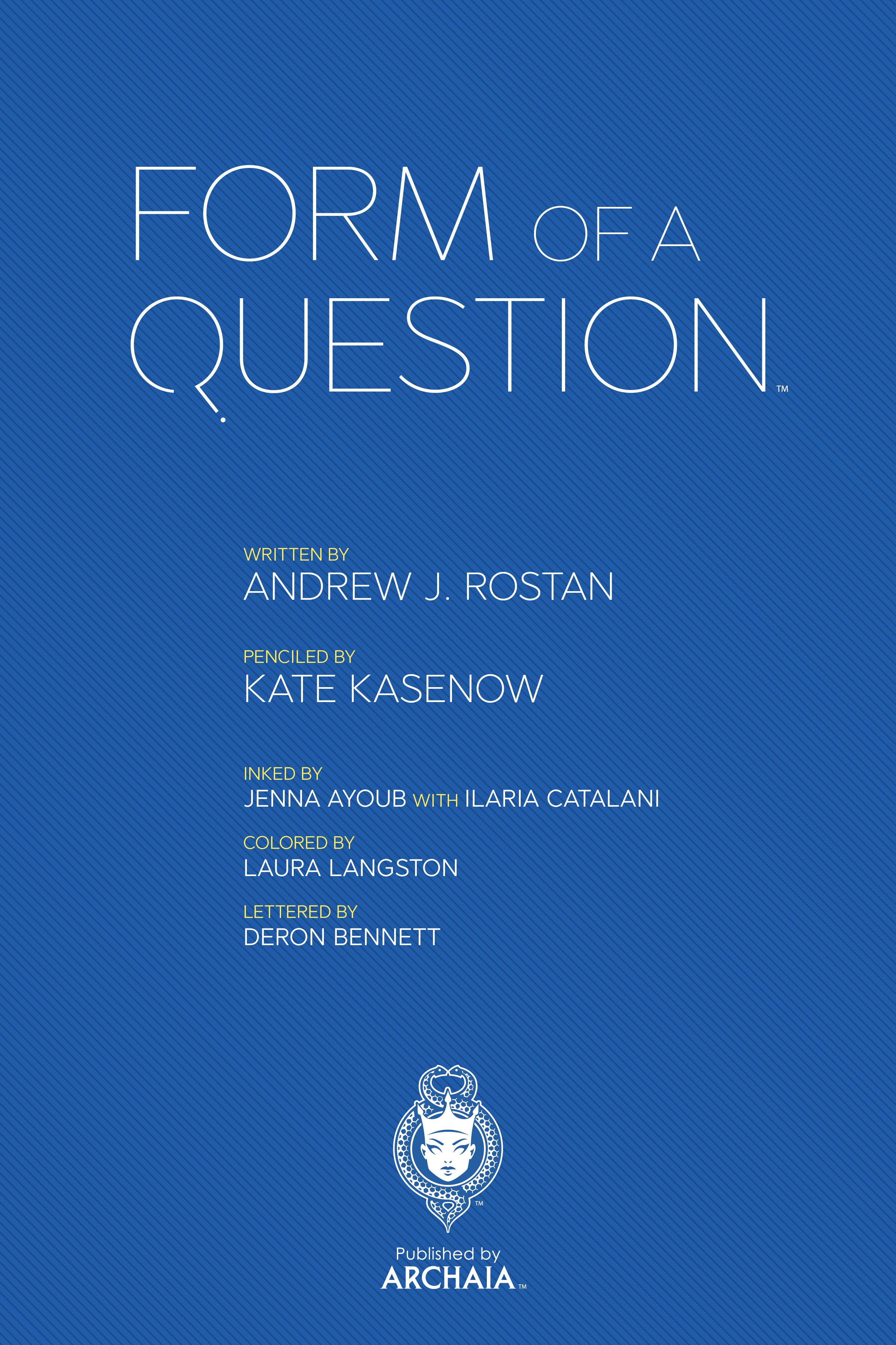 Form of a Question (2018): Chapter 1 - Page 2