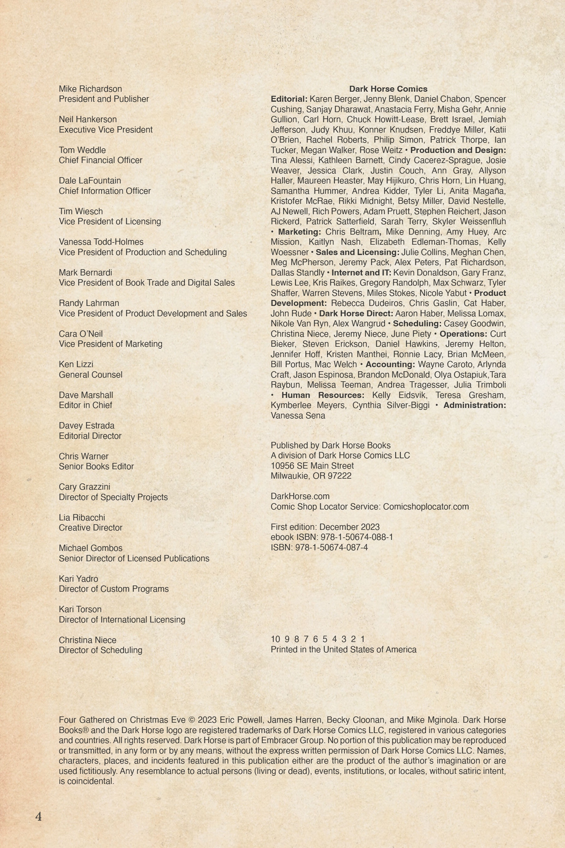 Four Gathered on Christmas Eve (2023): Chapter HC - Page 6