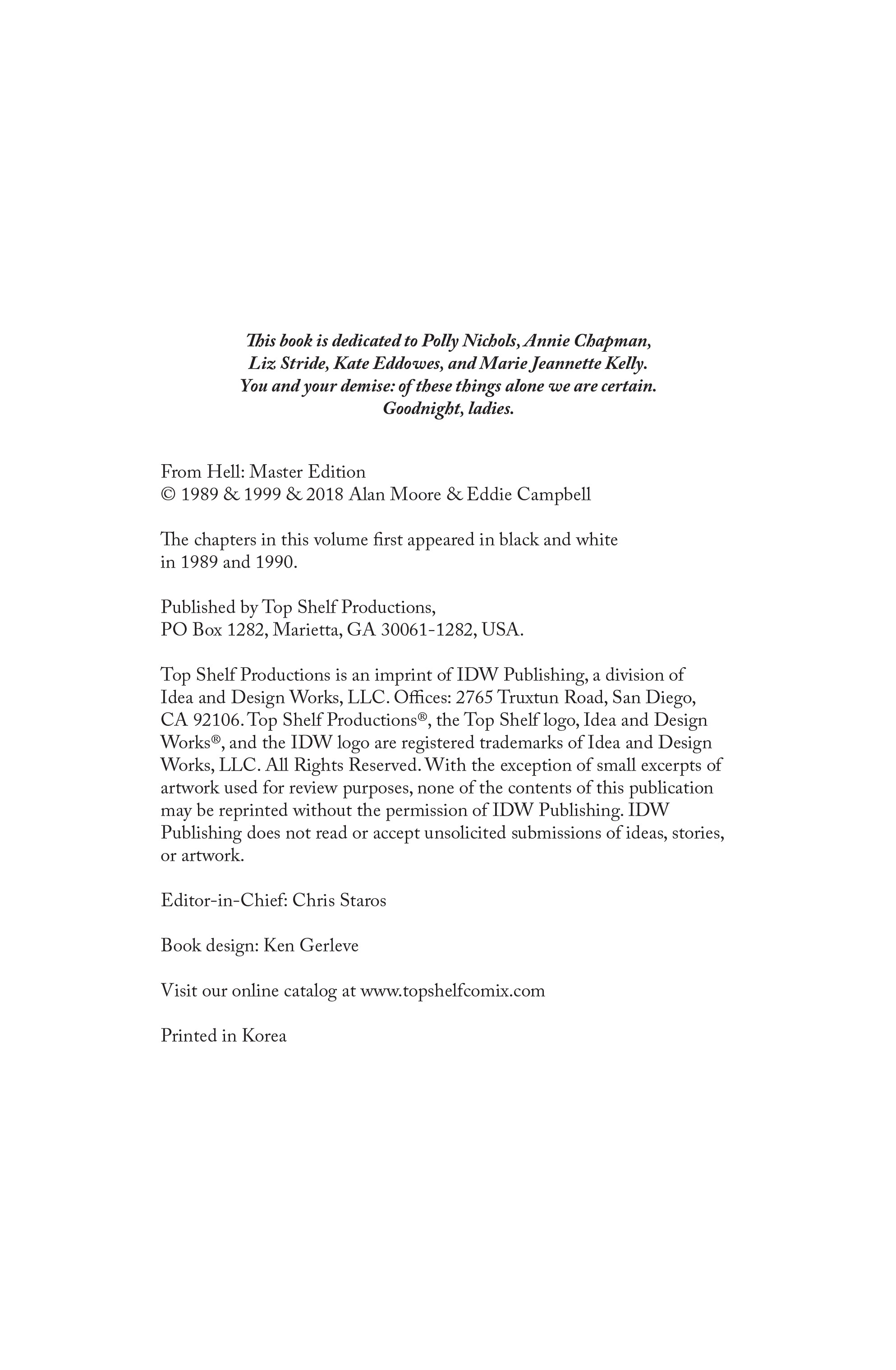 From Hell: Master Edition (2018-): Chapter 1 - Page 2