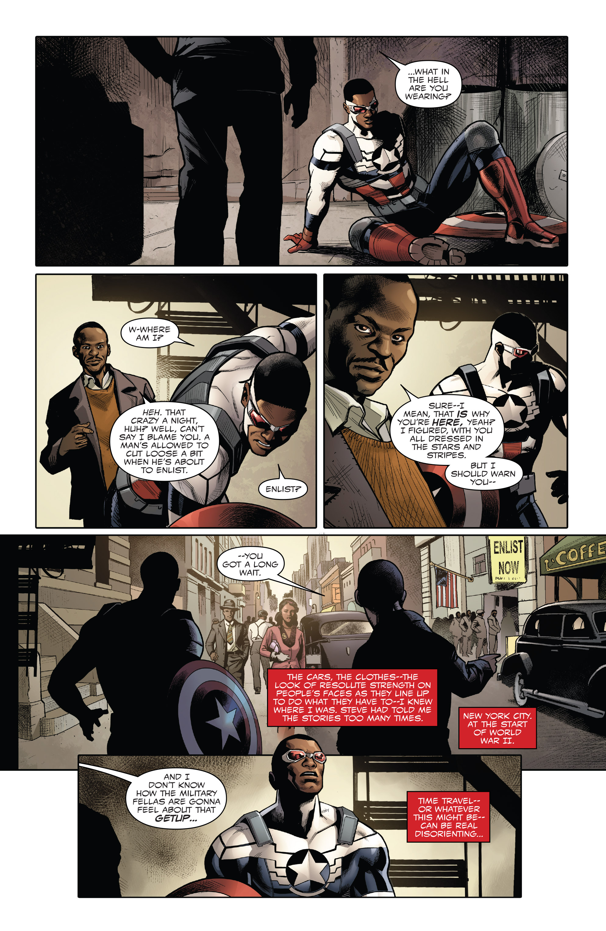 Generations: Sam Wilson Captain America & Steve Rogers Captain America (2017): Chapter 1 - Page 5
