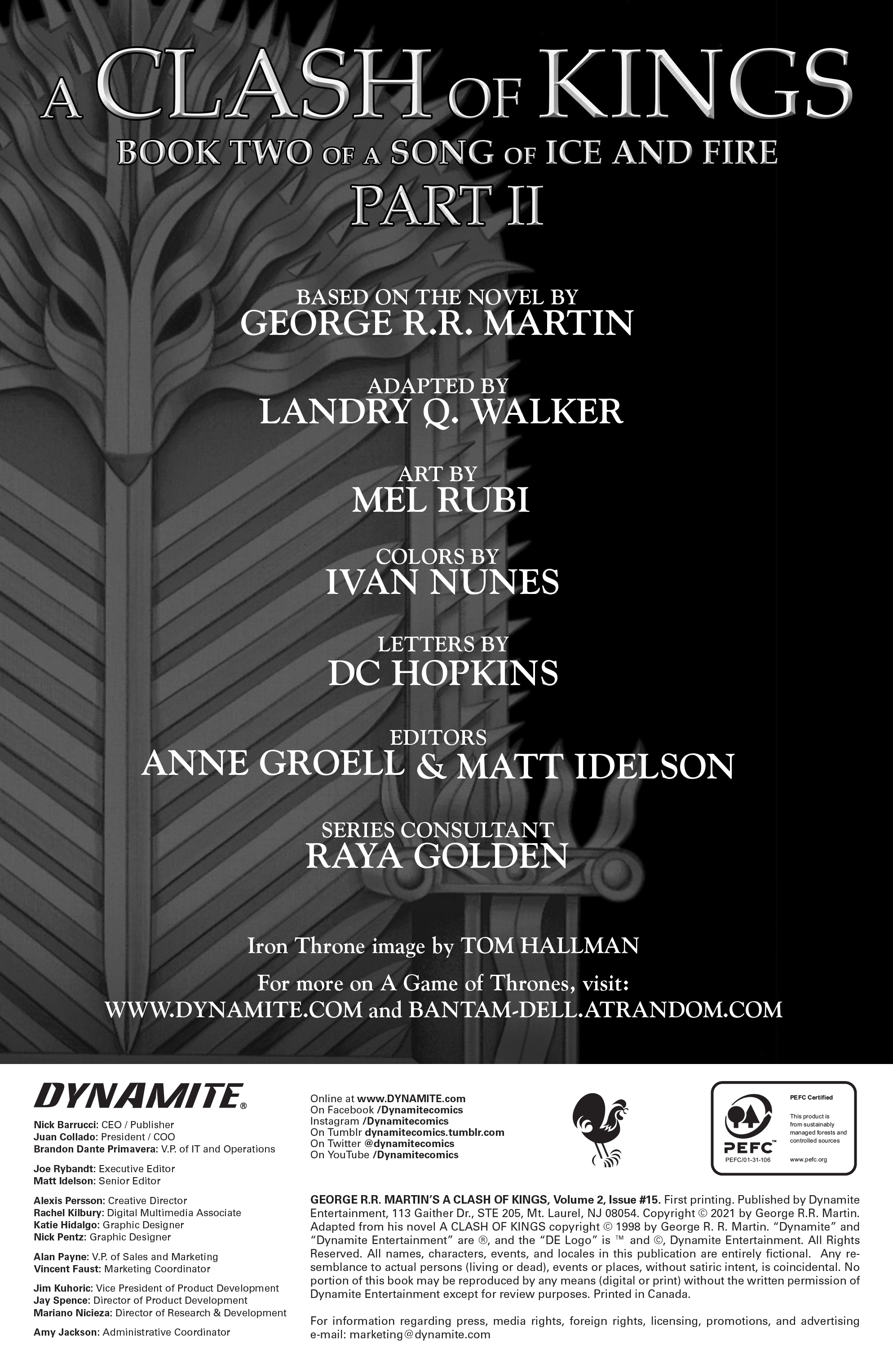 George R.R. Martin's A Clash Of Kings: The Comic Book Vol. 2 (2020-): Chapter 15 - Page 3