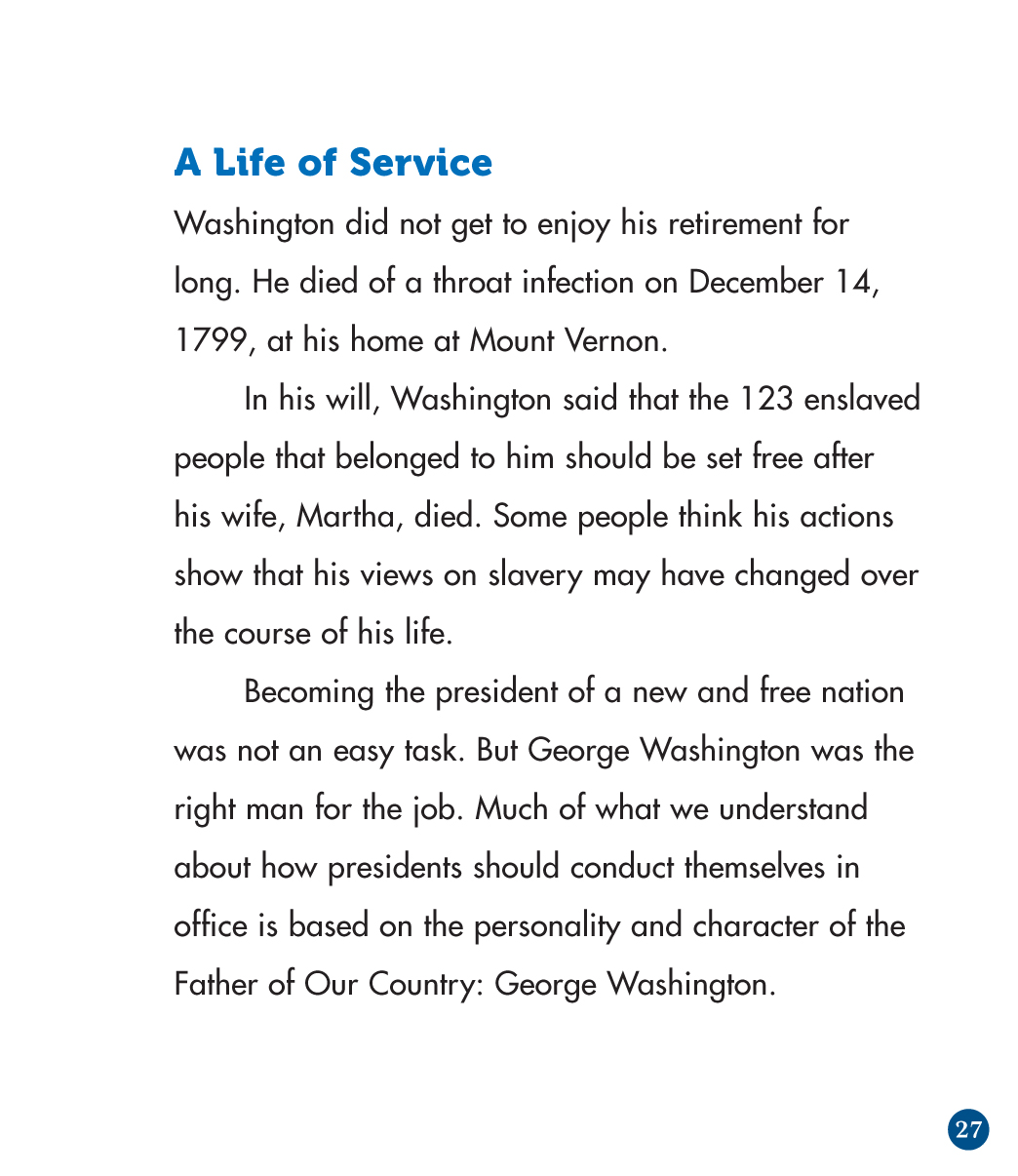 George Washington: First President of the United States (2021): Chapter 1 - Page 28