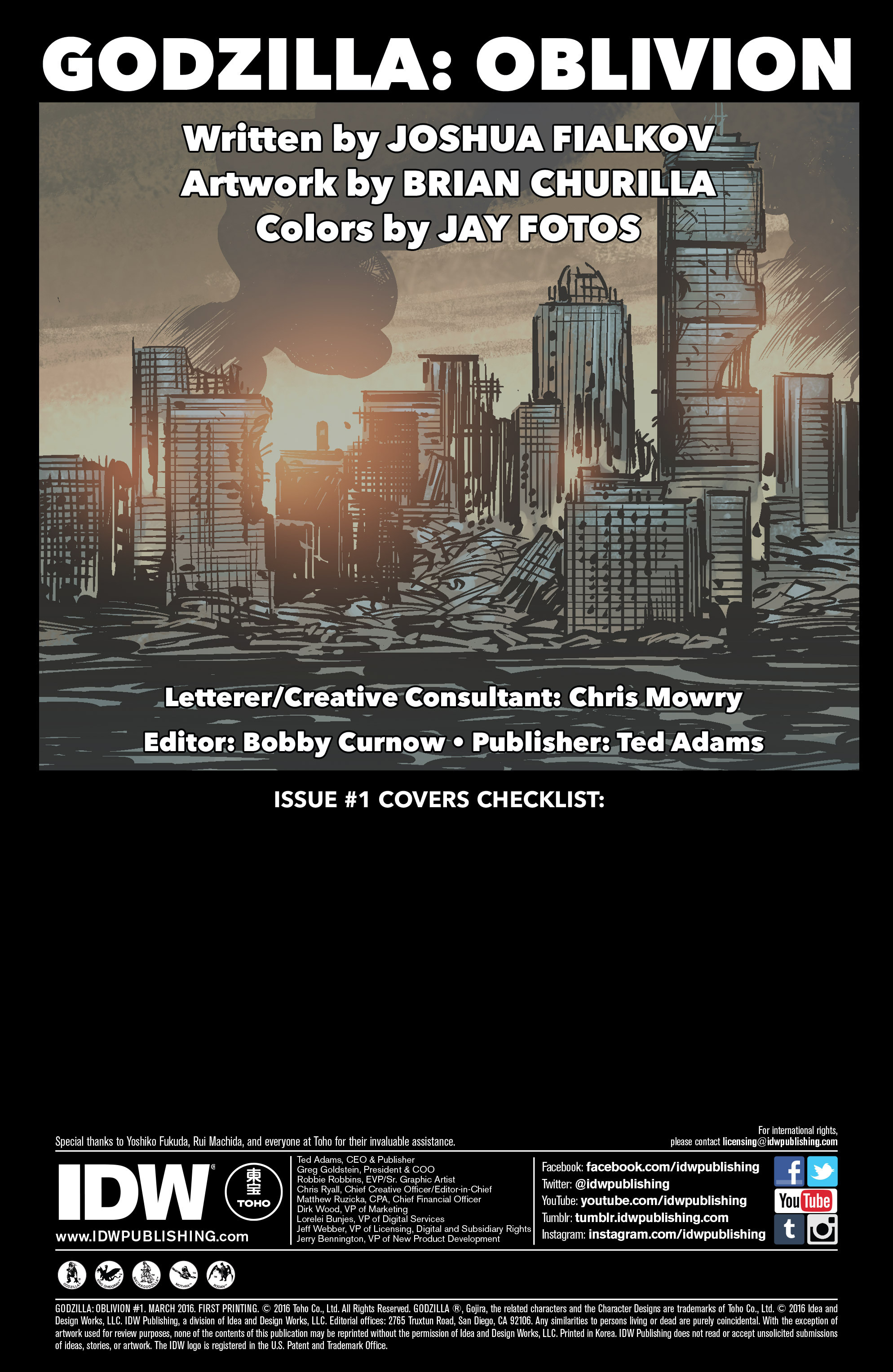 Godzilla Oblivion (2016): Chapter 1 - Page 2