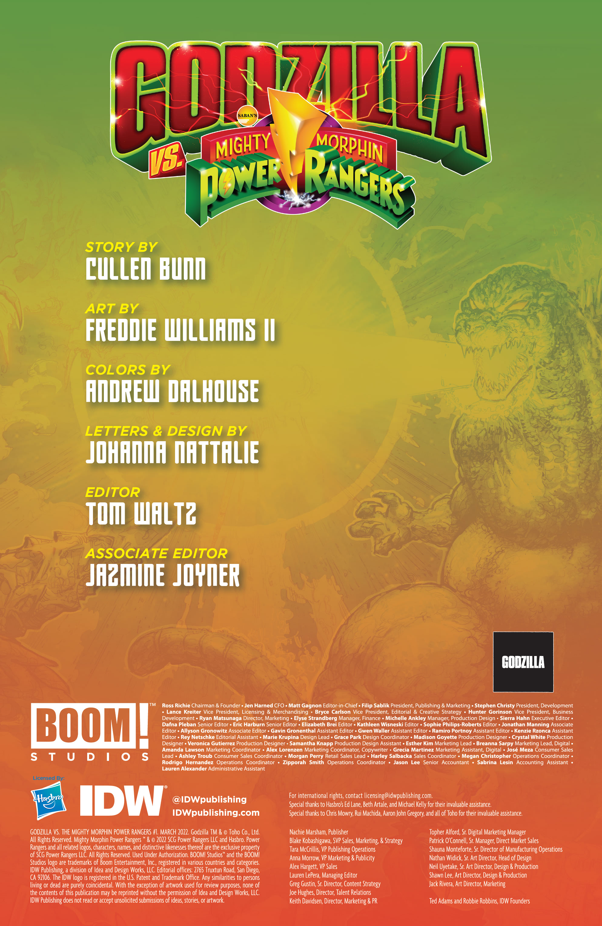 Godzilla vs. The Mighty Morphin Power Rangers (2022-): Chapter 1 - Page 2