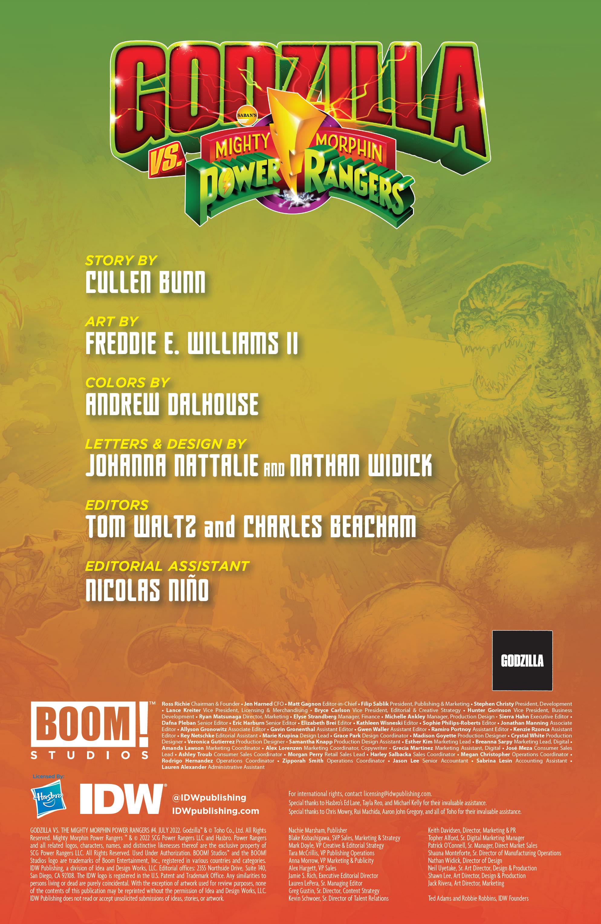 Godzilla vs. The Mighty Morphin Power Rangers (2022-): Chapter 4 - Page 2