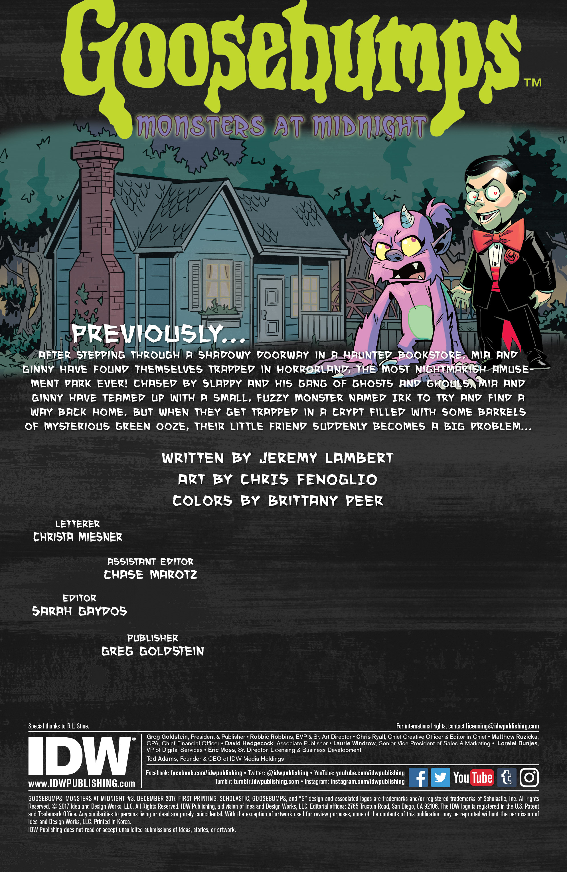 Goosebumps: Monsters at Midnight (2017): Chapter 3 - Page 2